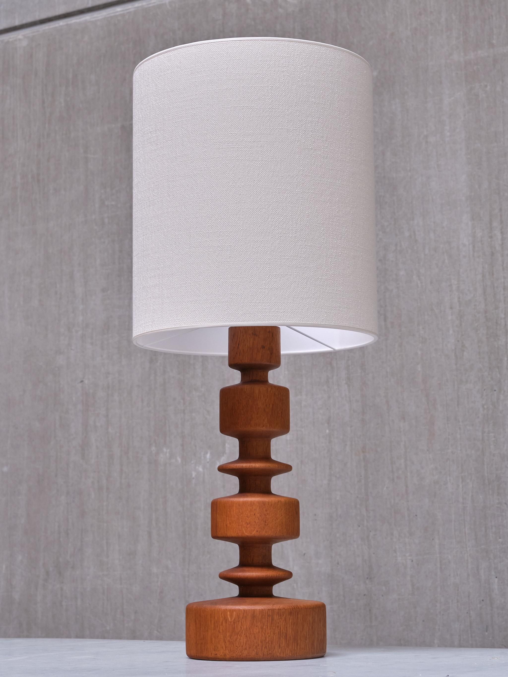 Lampe de table sculpturale en Oak, modèle 762, Ateljé Lyktan, Suède, années 1960 en vente 4