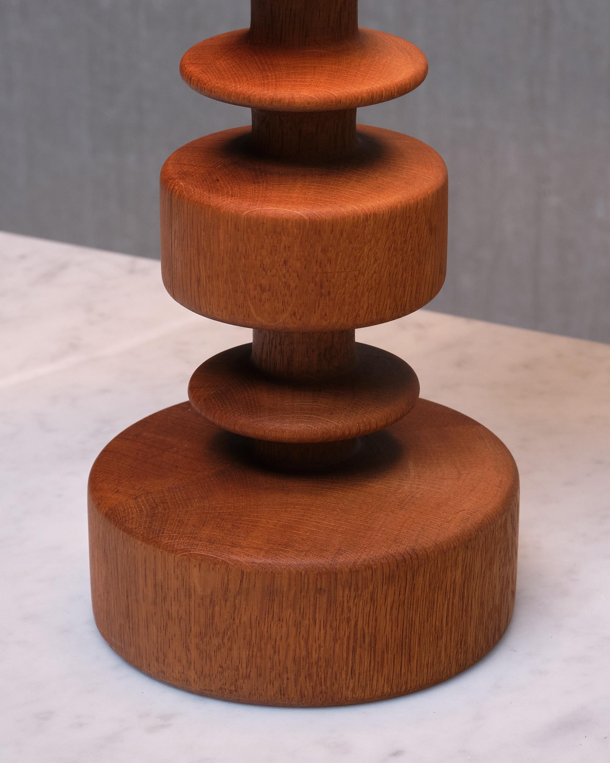 Lampe de table sculpturale en Oak, modèle 762, Ateljé Lyktan, Suède, années 1960 en vente 1