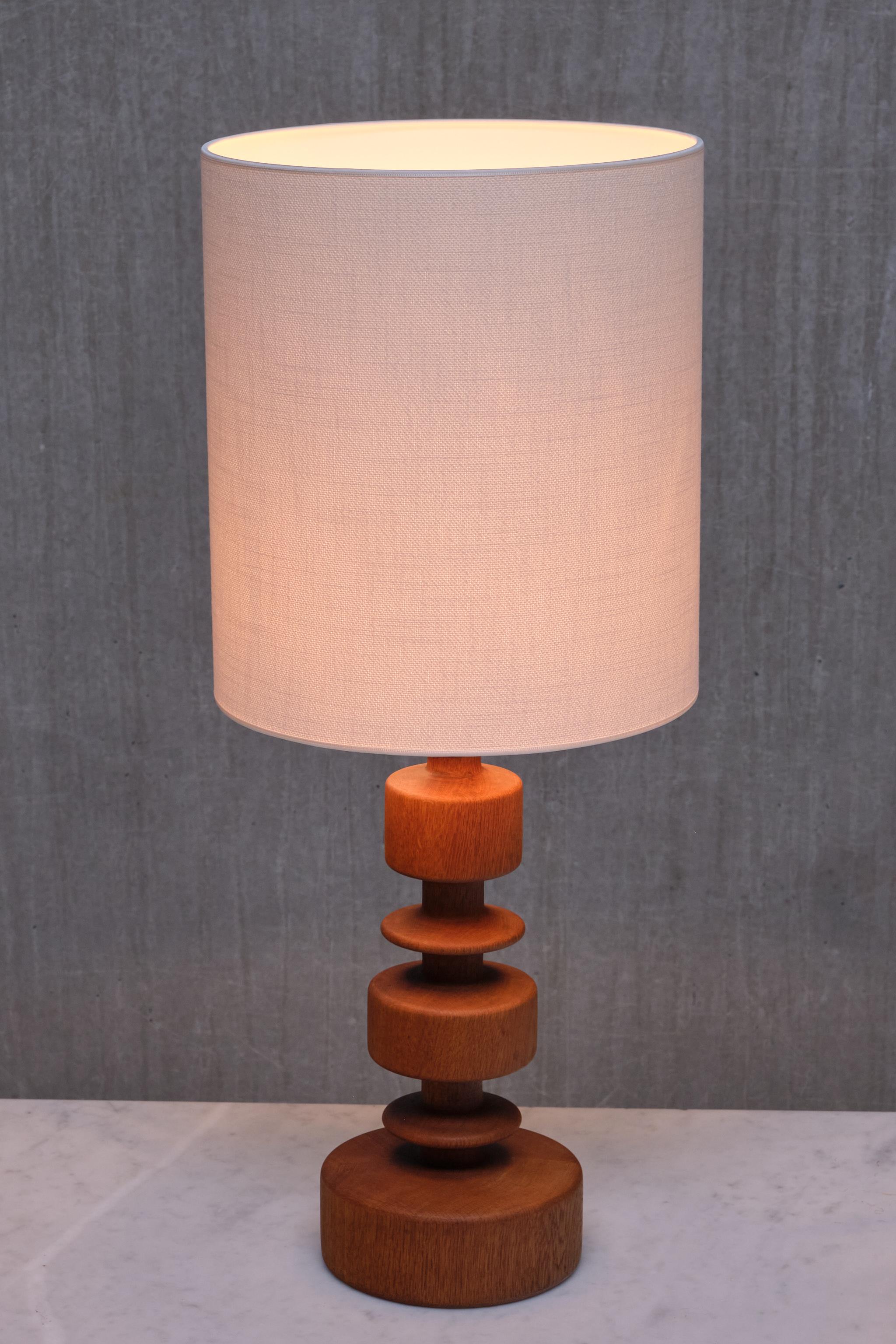 Lampe de table sculpturale en Oak, modèle 762, Ateljé Lyktan, Suède, années 1960 en vente 2