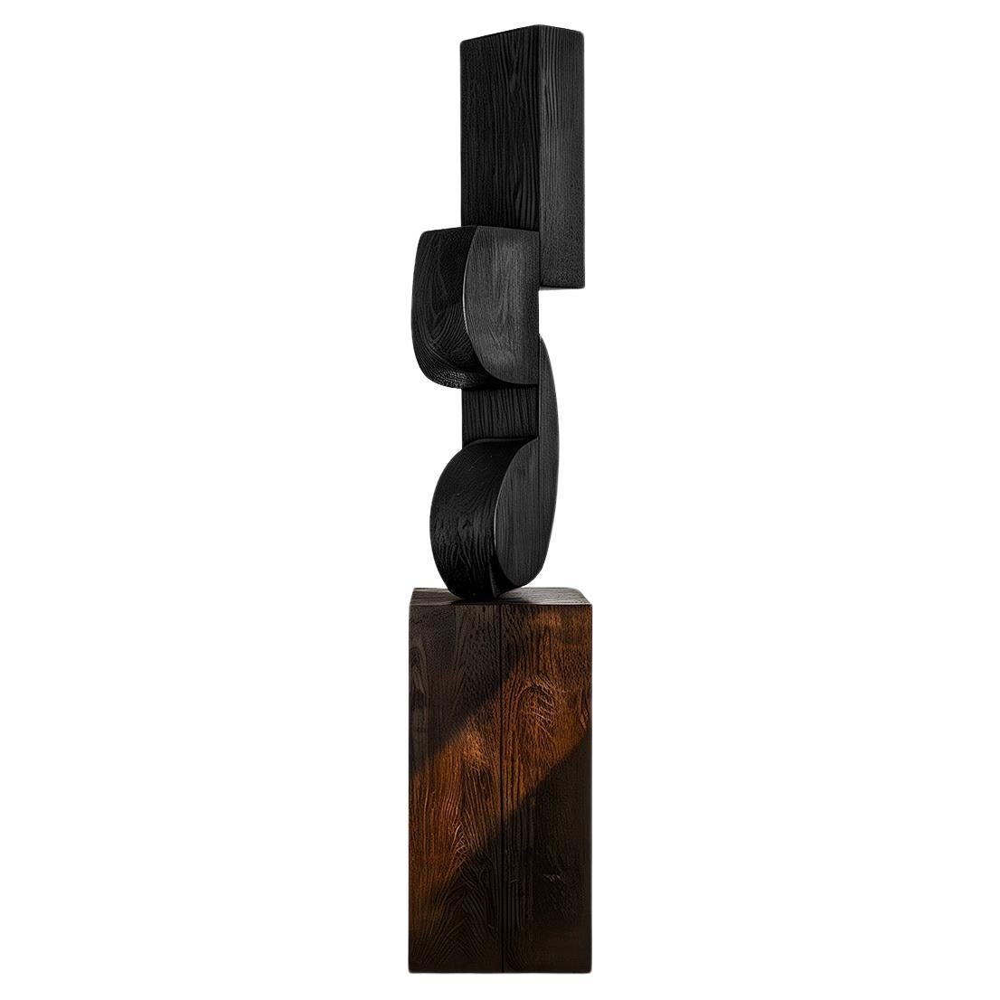 Sculptural Harmony Unseen Force n° 47 : Table basse en chêne de Joel Escalona