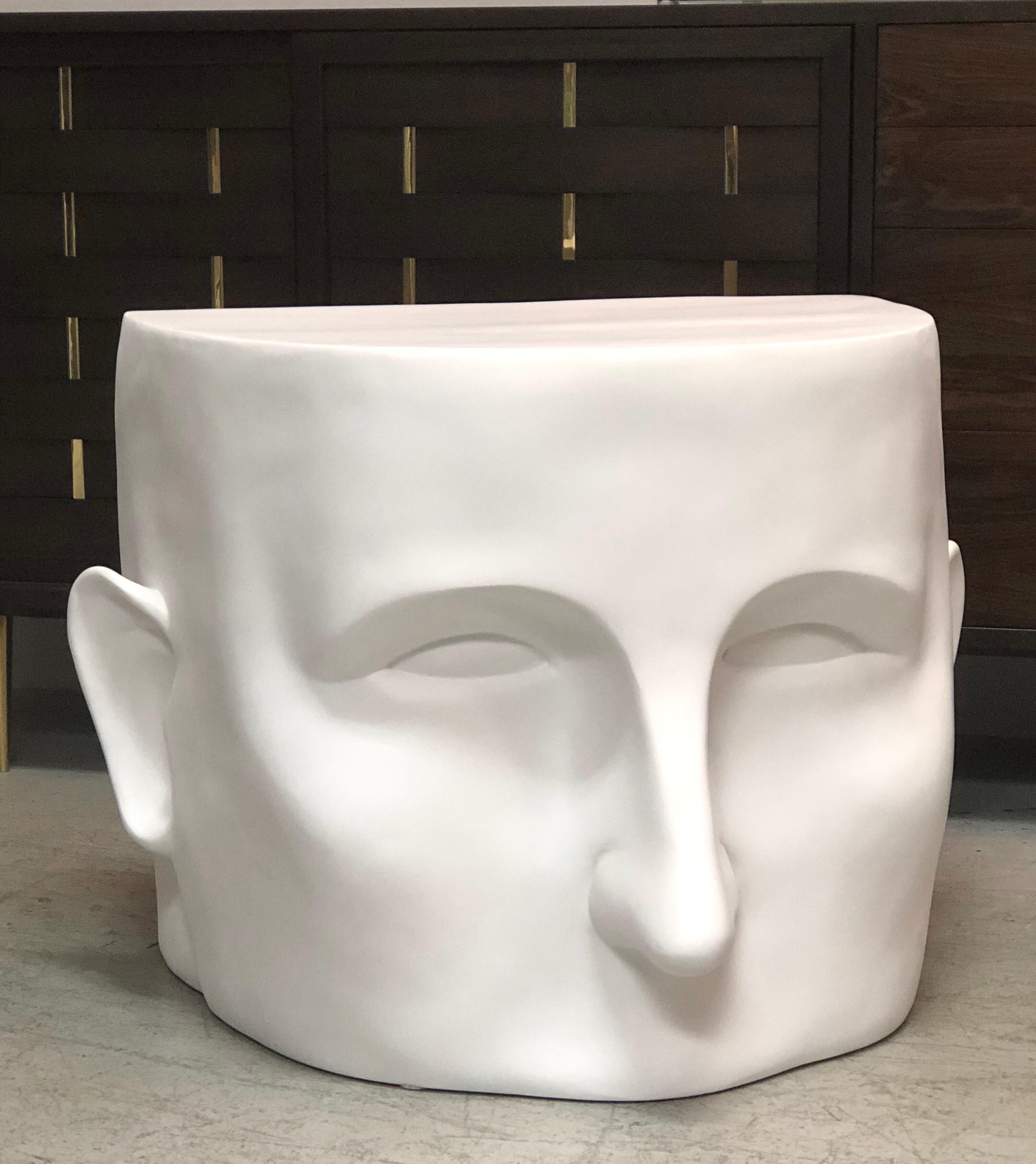 Sculptural Head Architectural Table Bench, 1980s In Good Condition In Miami, FL