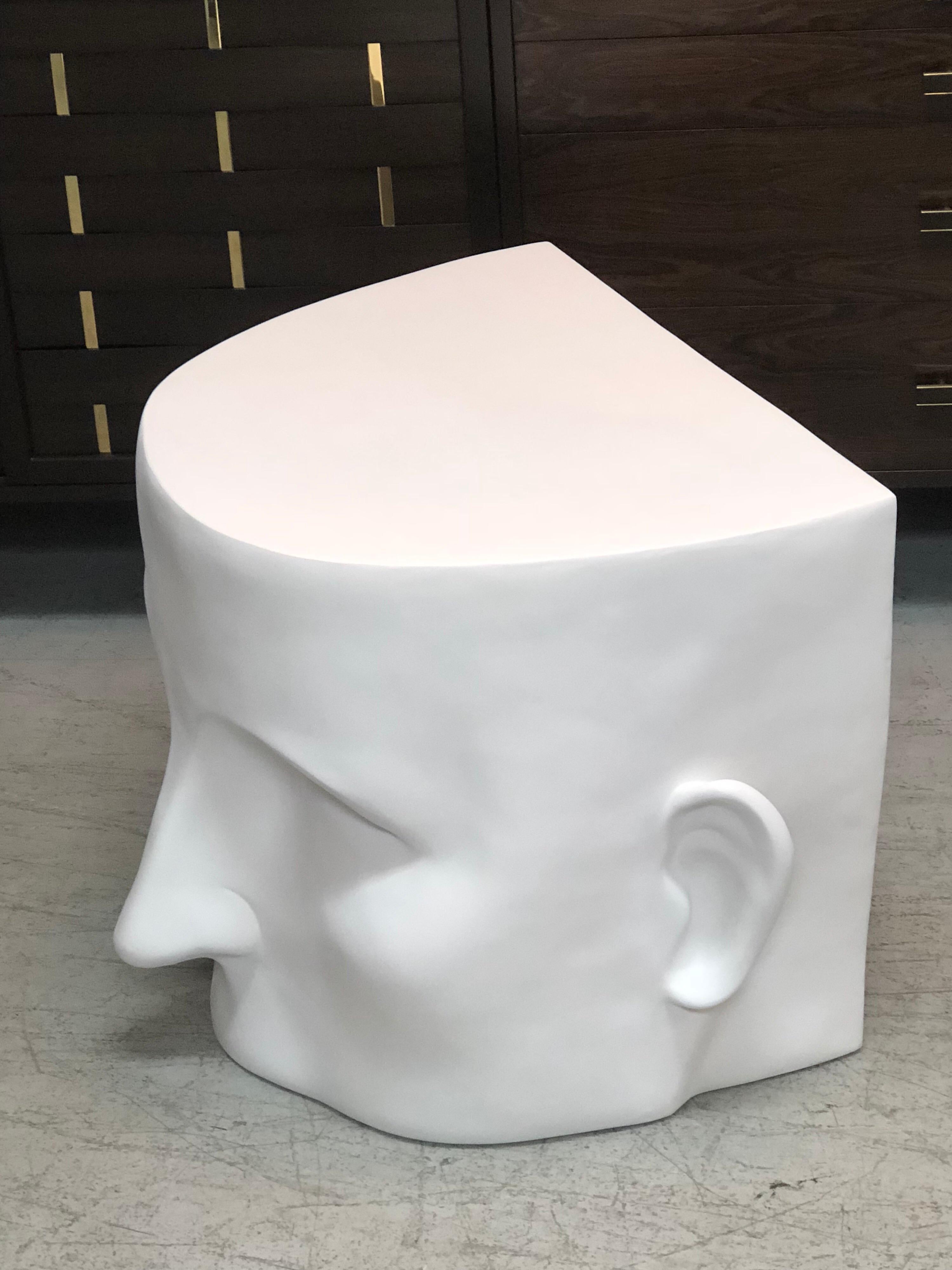 Late 20th Century Sculptural Head Architectural Table Bench, 1980s