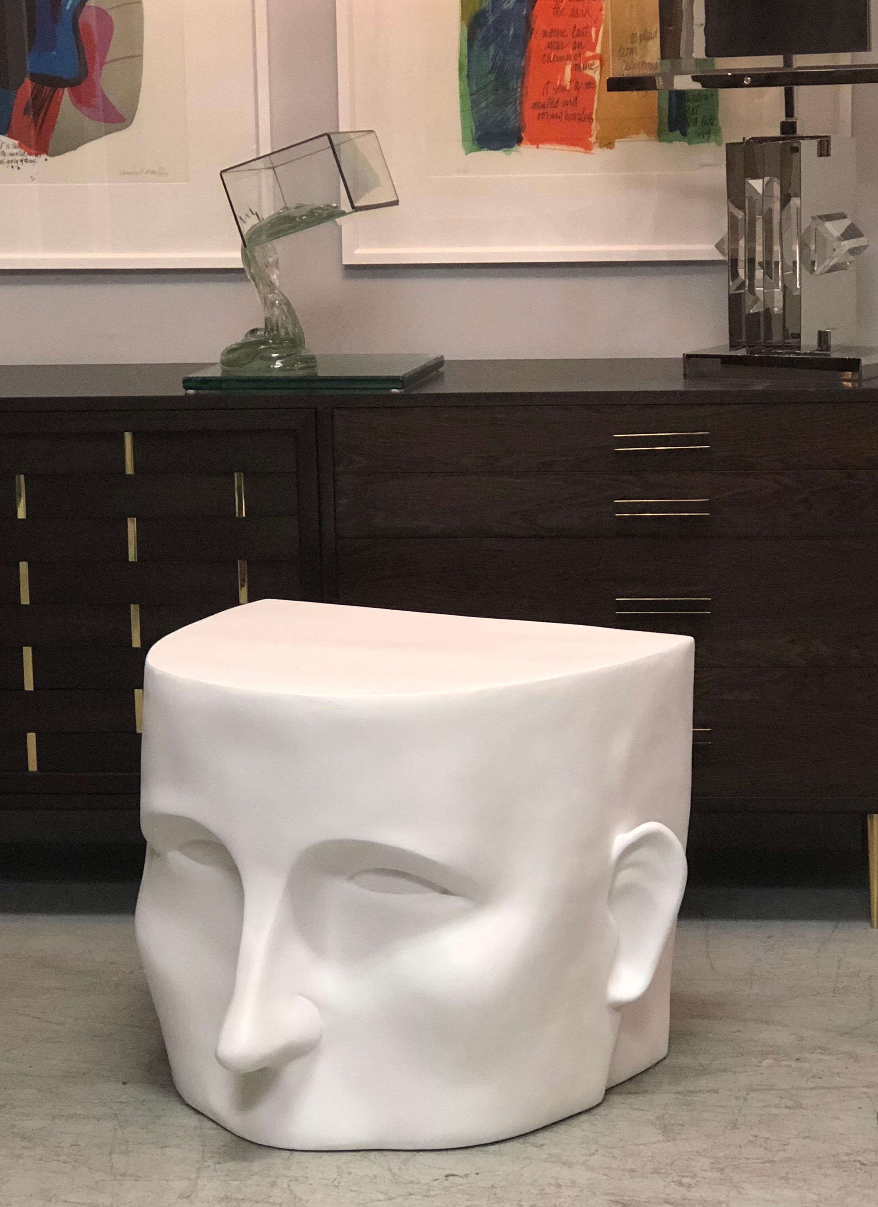 Sculptural Head Architectural Table Bench, 1980s 3