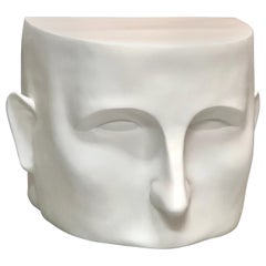 Sculptural Head Architectural Table Bench, 1980s