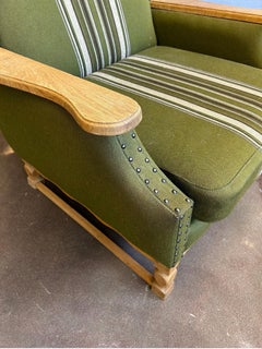 Sculptural Henry Kjærnulf Lounge Chair in Oak