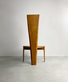 Sculptural High Back Burlwood Side Chair, c.1950