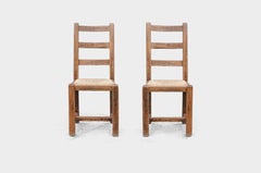 Sculptural High Back Chairs, 1940