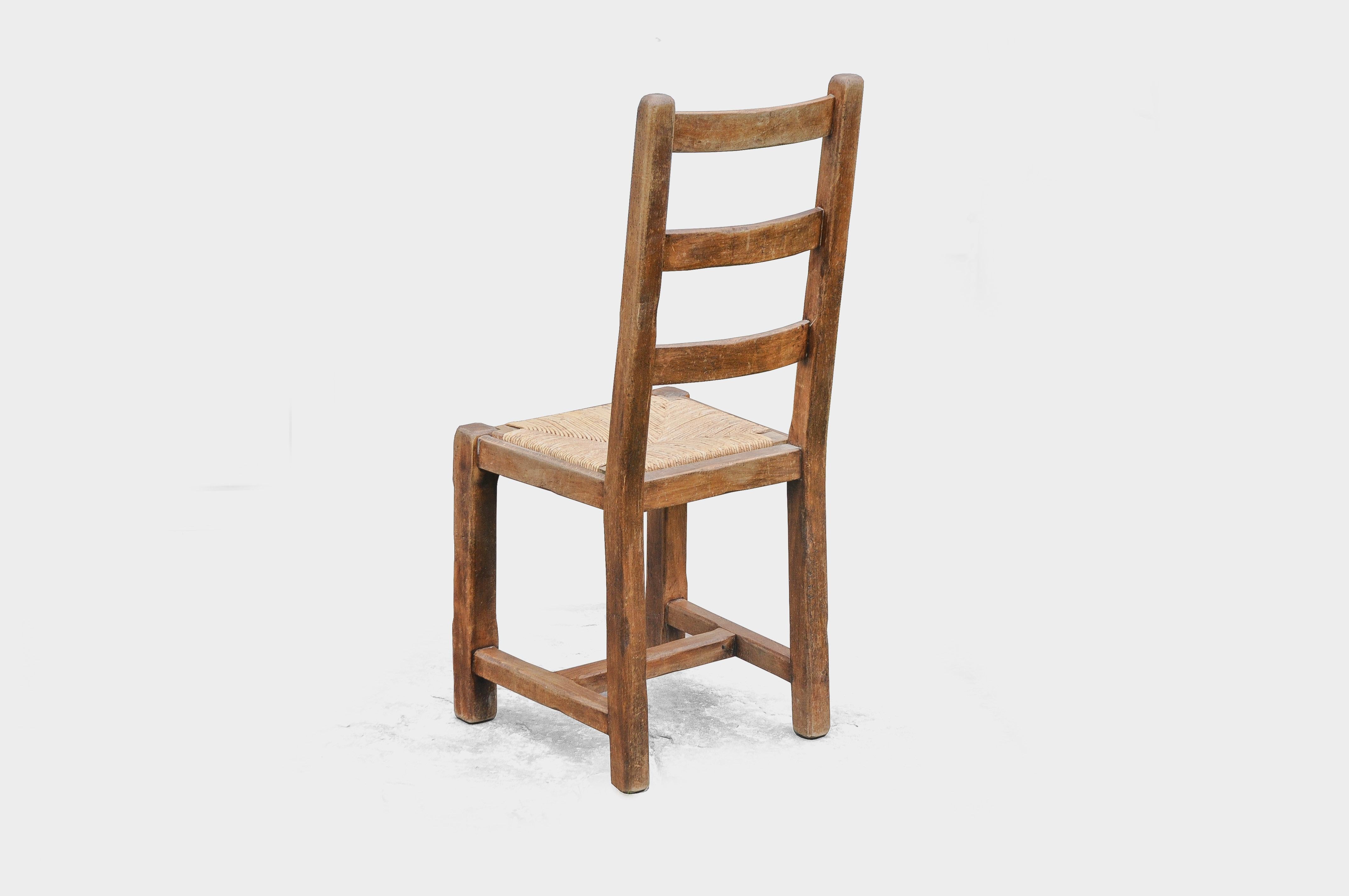 Swiss Sculptural High Back Chairs, 1940 For Sale