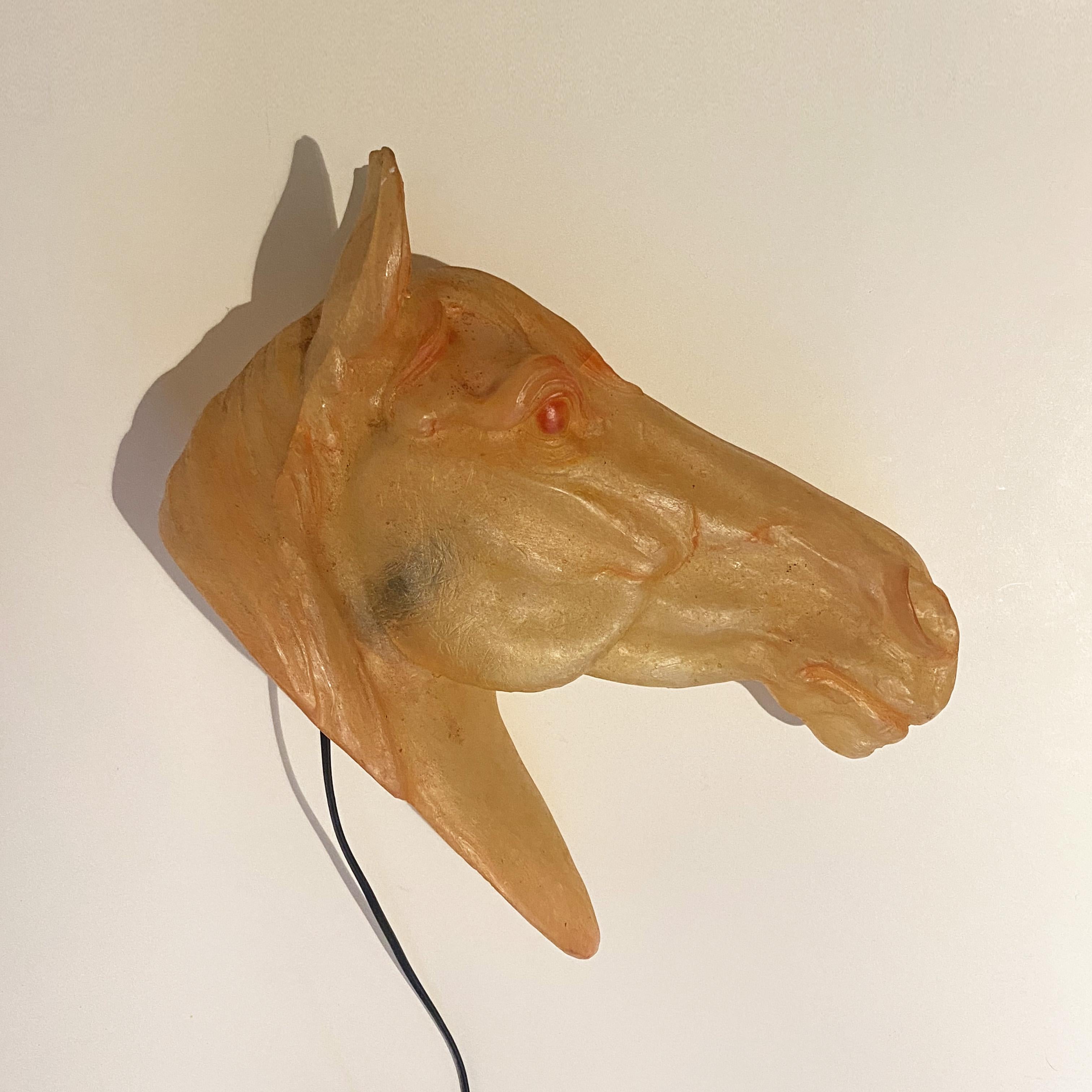 plastic horse head