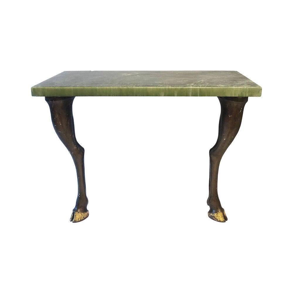Sculptural Horse Legs Console Table For Sale