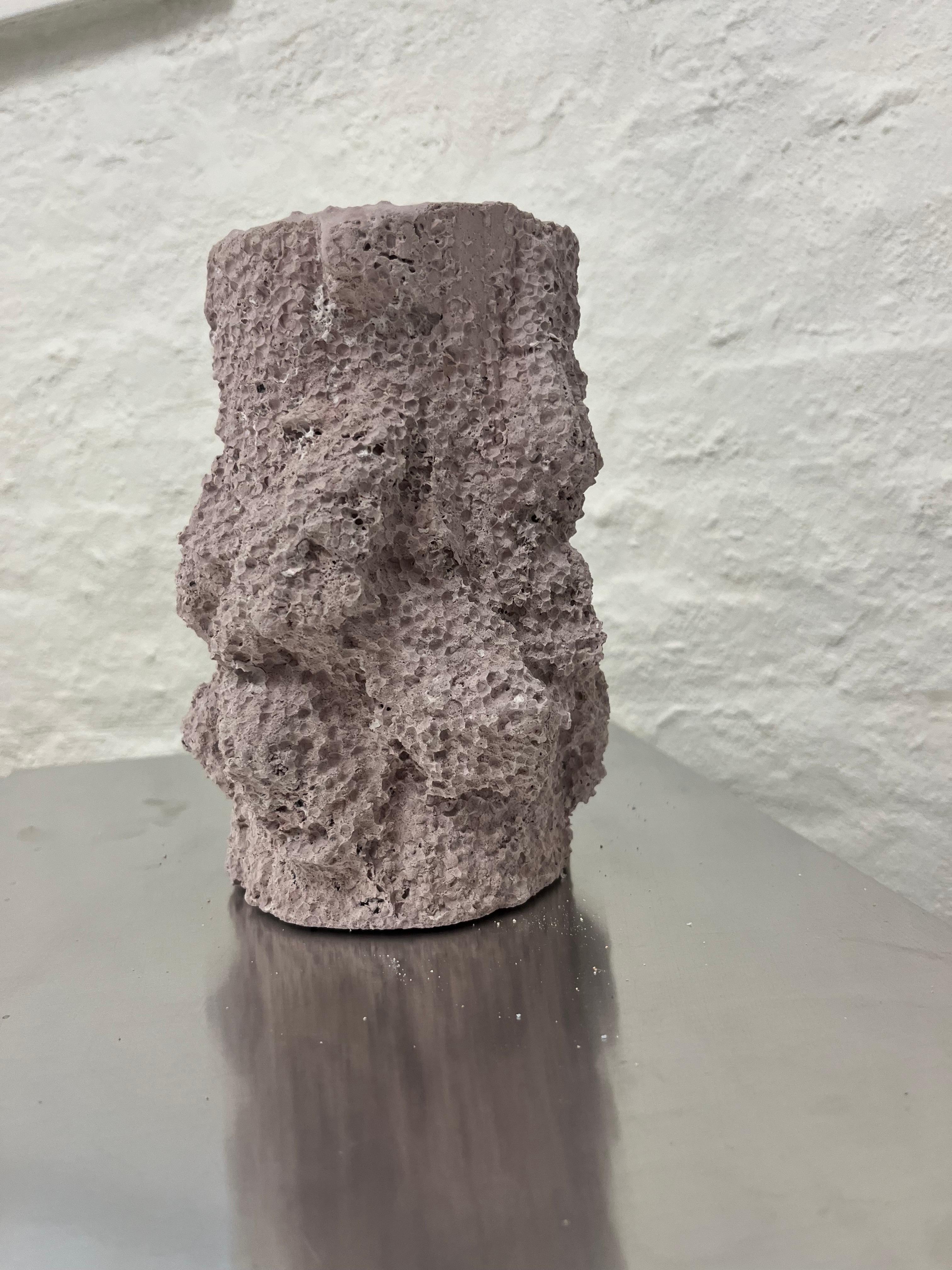 Cast Sculptural ICC Vase  For Sale