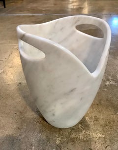 Sculptural Ice Bucket in Carrara Marble, Italy
