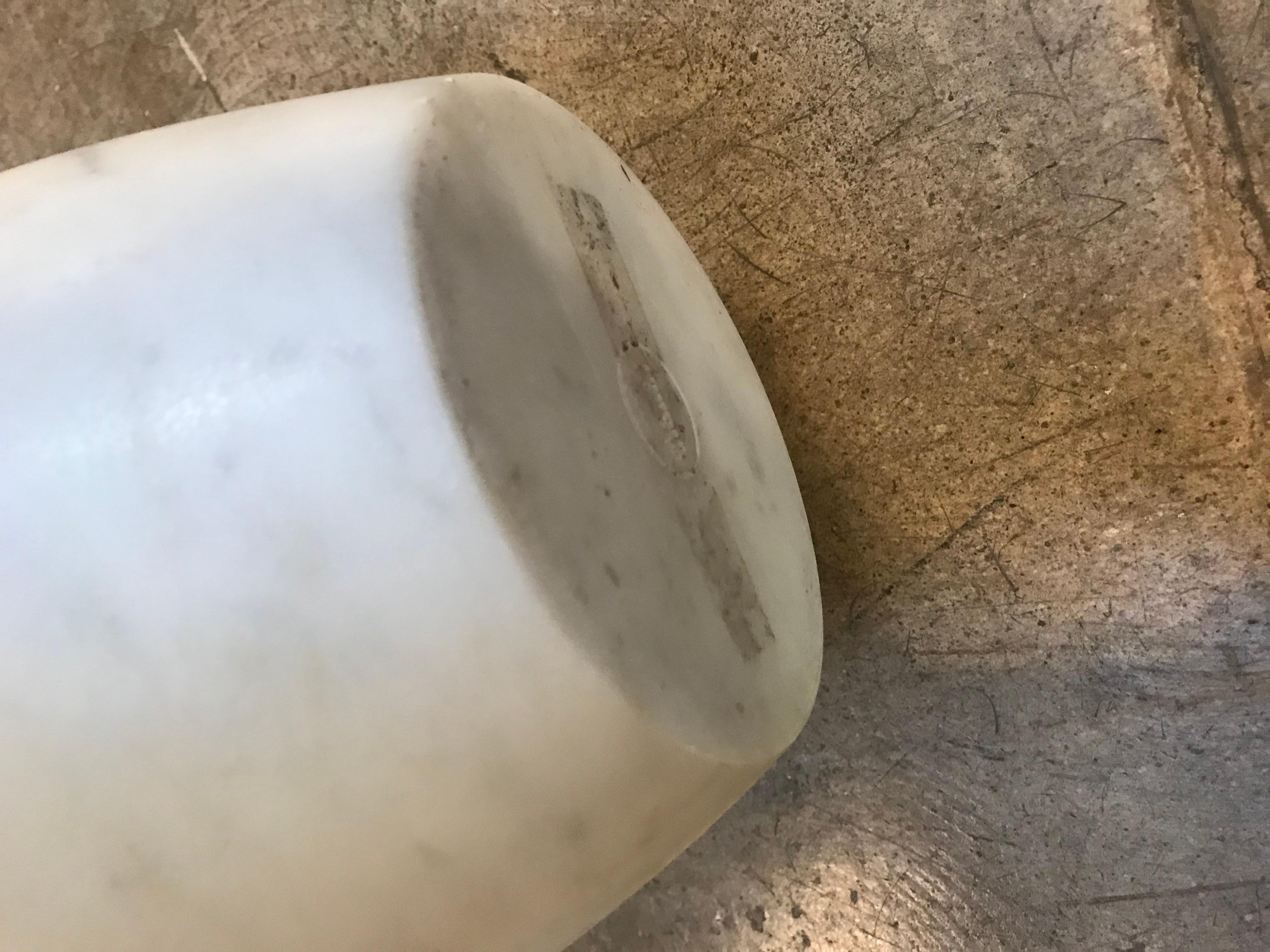 Sculptural Ice Bucket in Carrara Marble, Italy In Excellent Condition For Sale In Los Angeles, CA
