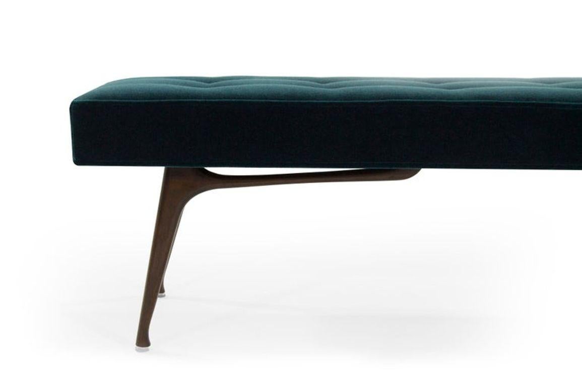Walnut Sculptural ICO Bench by Stamford Modern For Sale