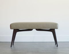 Sculptural ICO Bench Series 36 in Espresso Walnut by Stamford Modern