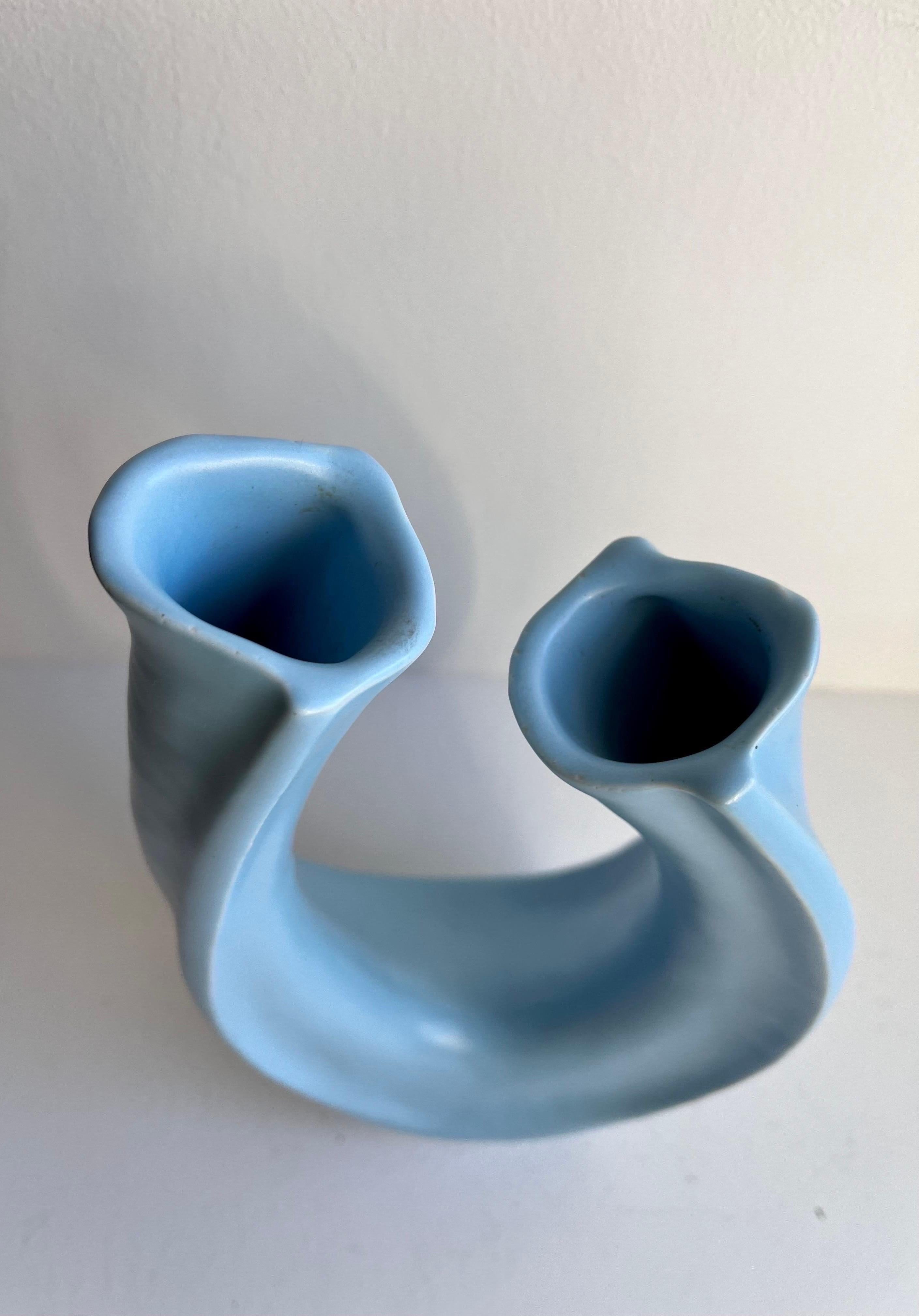 Sculptural Ikebana Ceramic Vase, circa 1965 For Sale 5