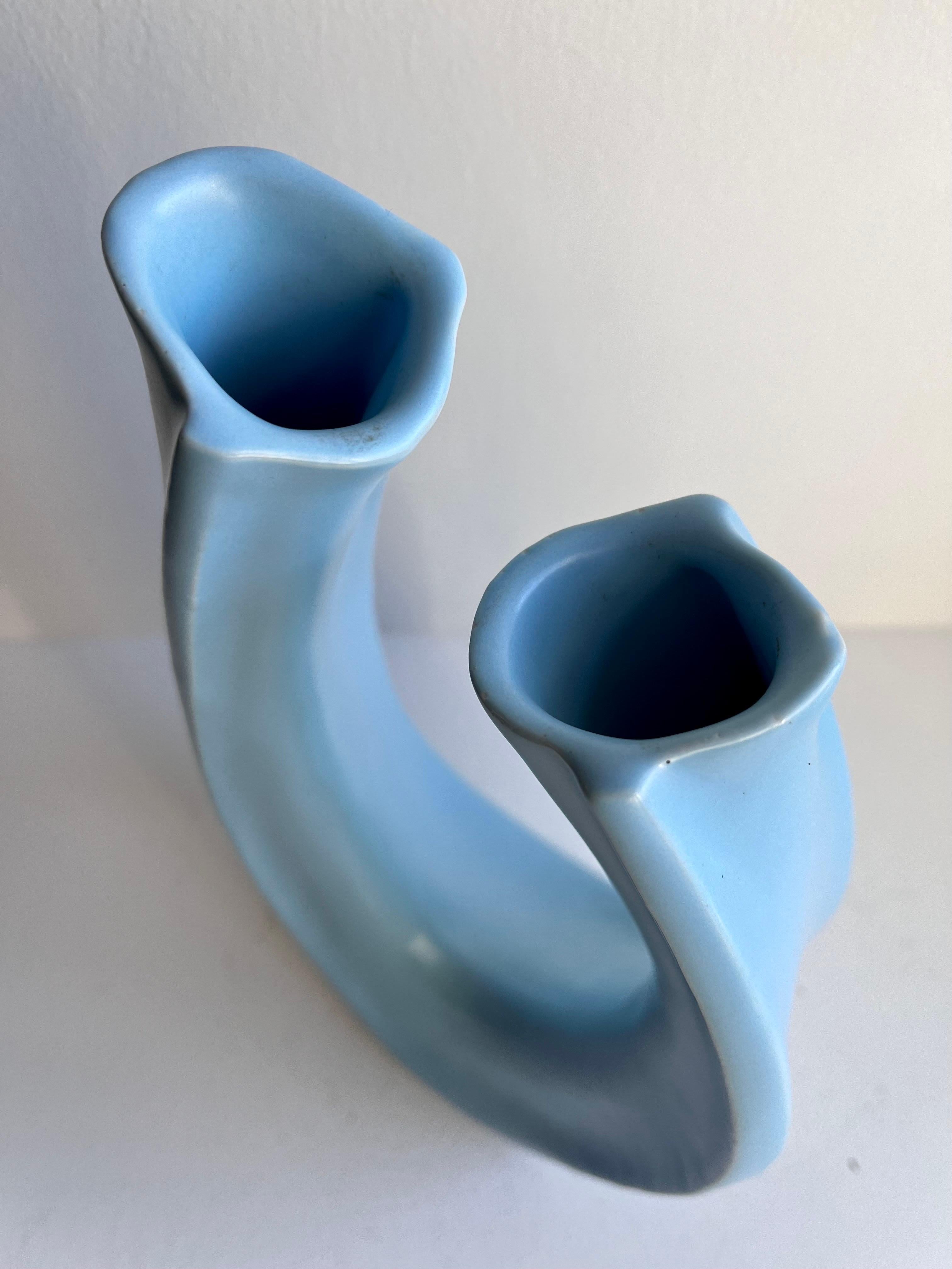 Sculptural Ikebana Ceramic Vase, circa 1965 For Sale 3