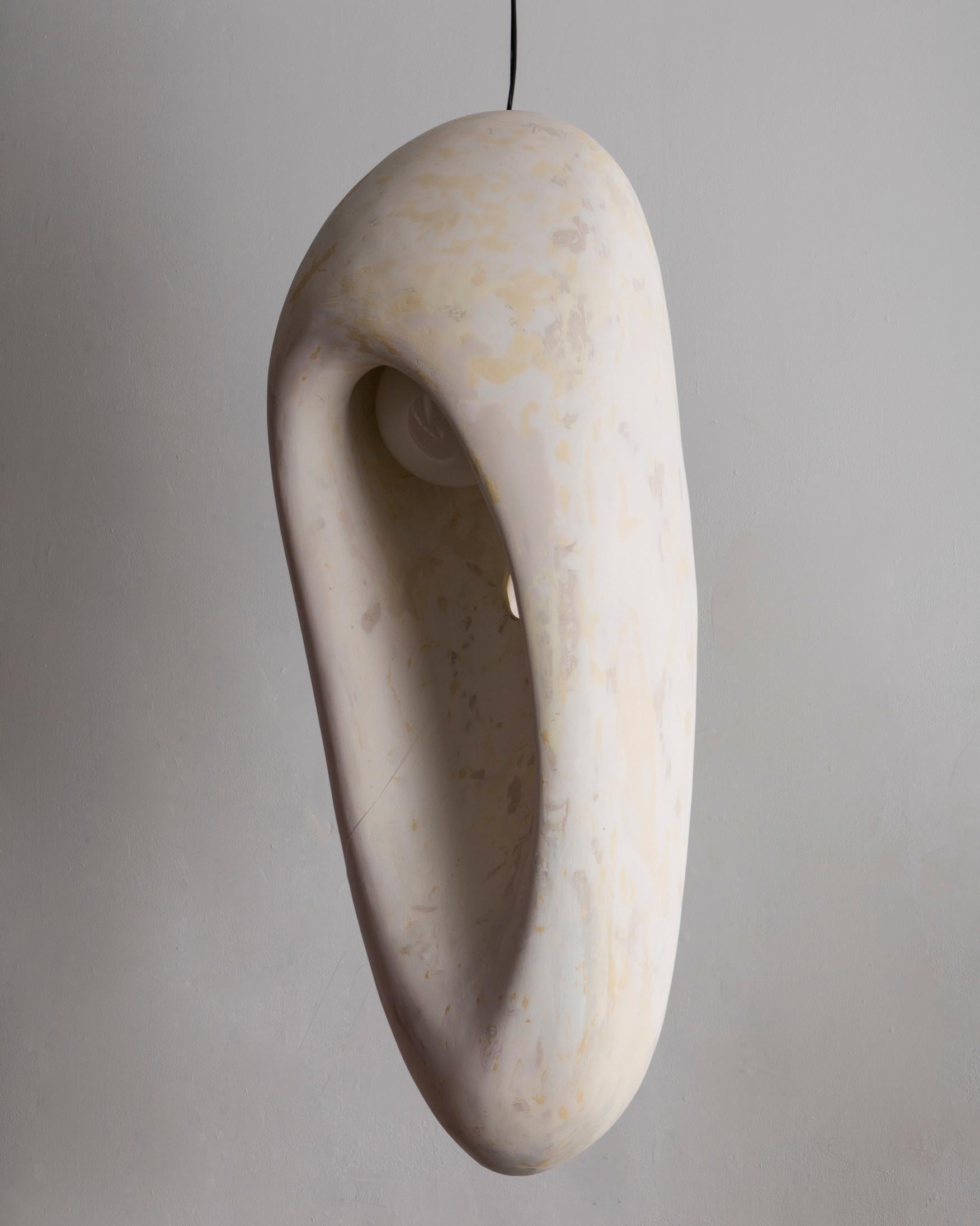 American Sculptural illuminated form in surfboard foam by Rogan Gregory