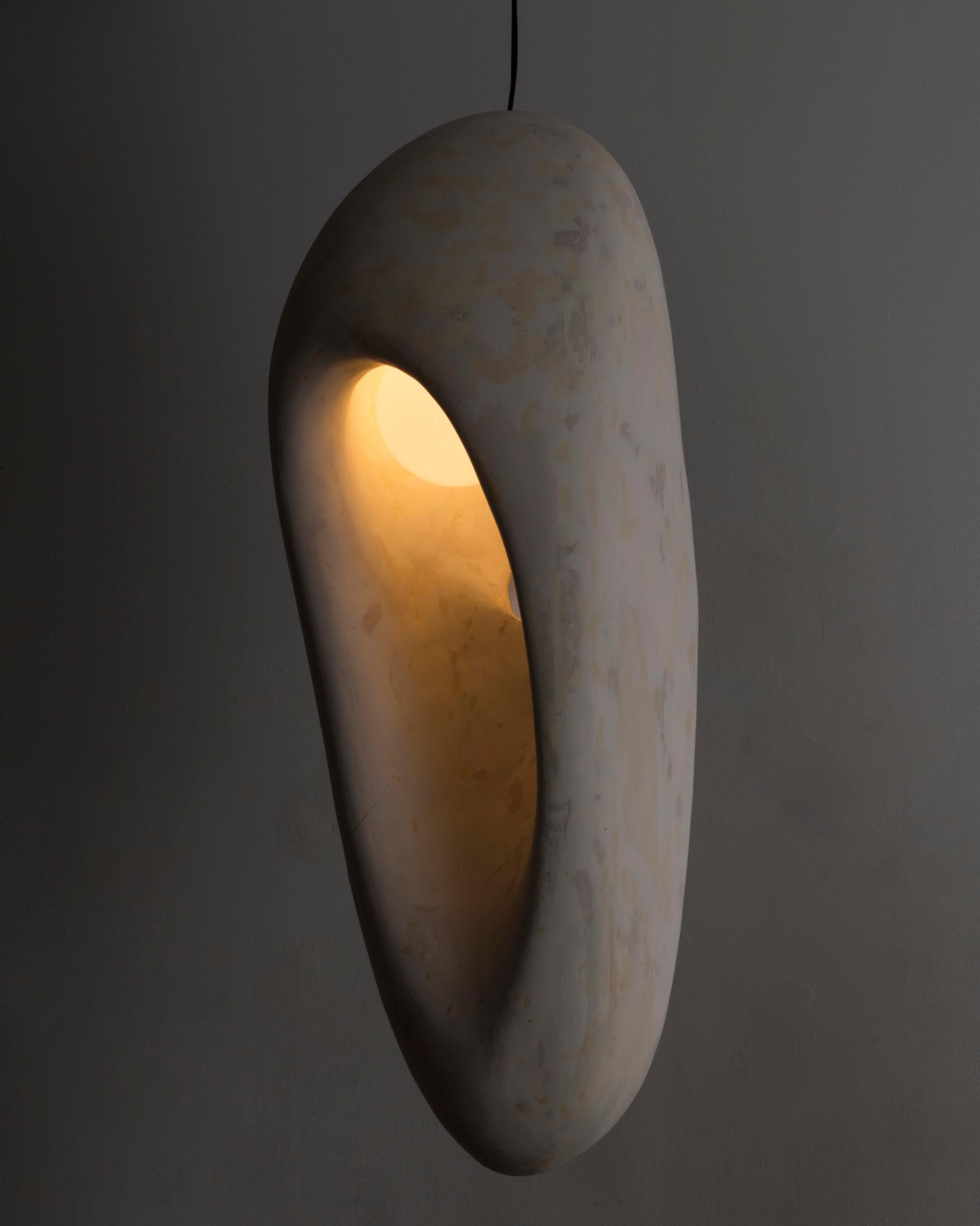 Sculptural illuminated form in surfboard foam by Rogan Gregory In New Condition In New York, NY