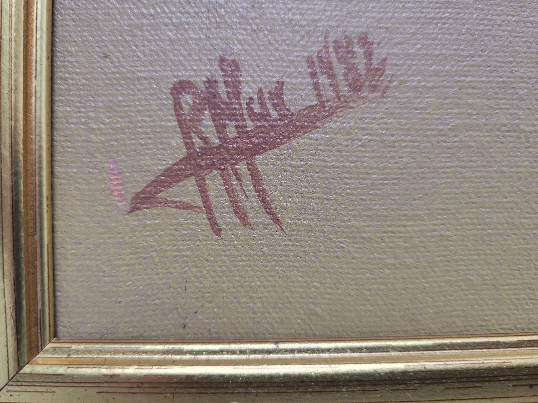 Sculptural Impasto: Set of 3 Abstract Figurative Paintings by Max Roumieu For Sale 7