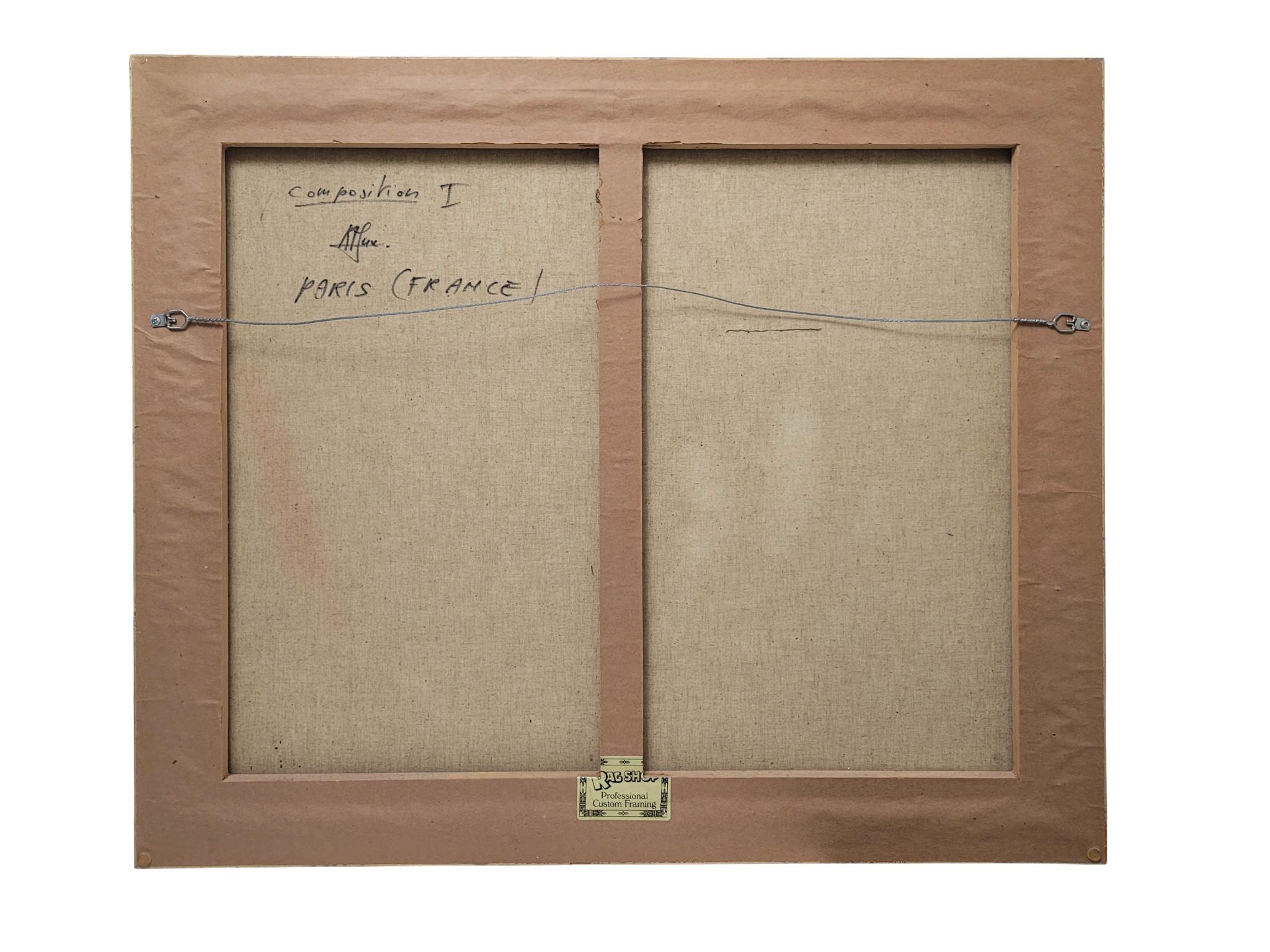 Sculptural Impasto: Set of 3 Abstract Figurative Paintings by Max Roumieu For Sale 14