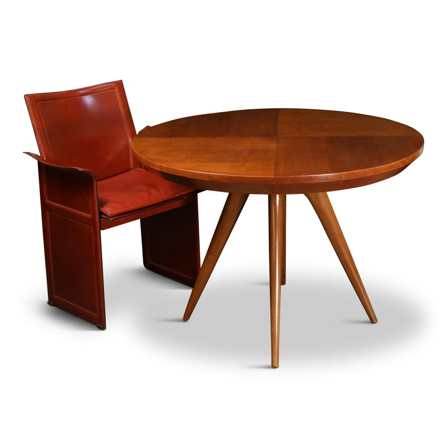 Sculptural Inlaid Walnut Parquetry Dining Table by Vladimir Kagan Designs (Walnuss)