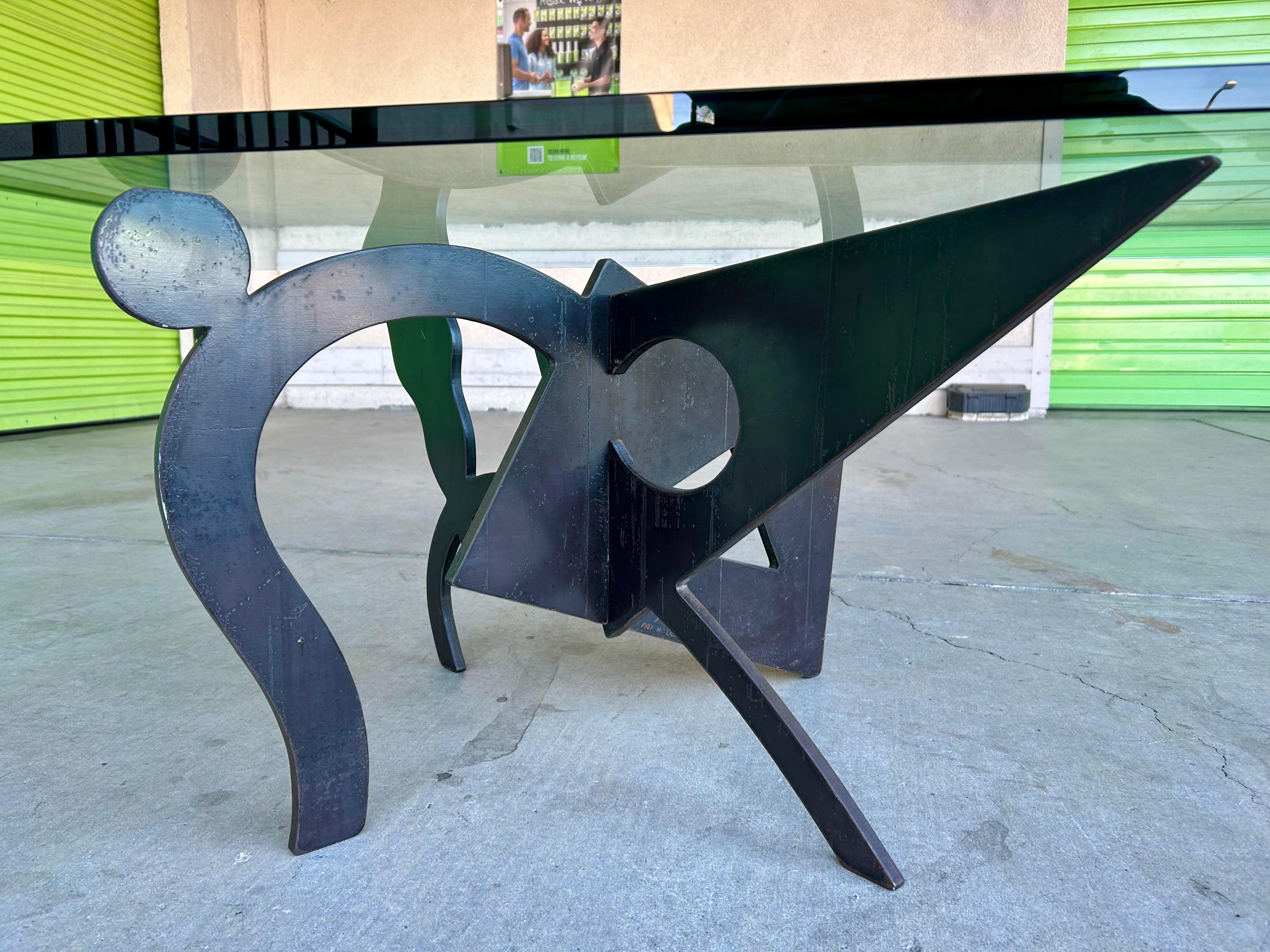 Sculptural Iron Coffee Table Pucci De Rossi 1987 2