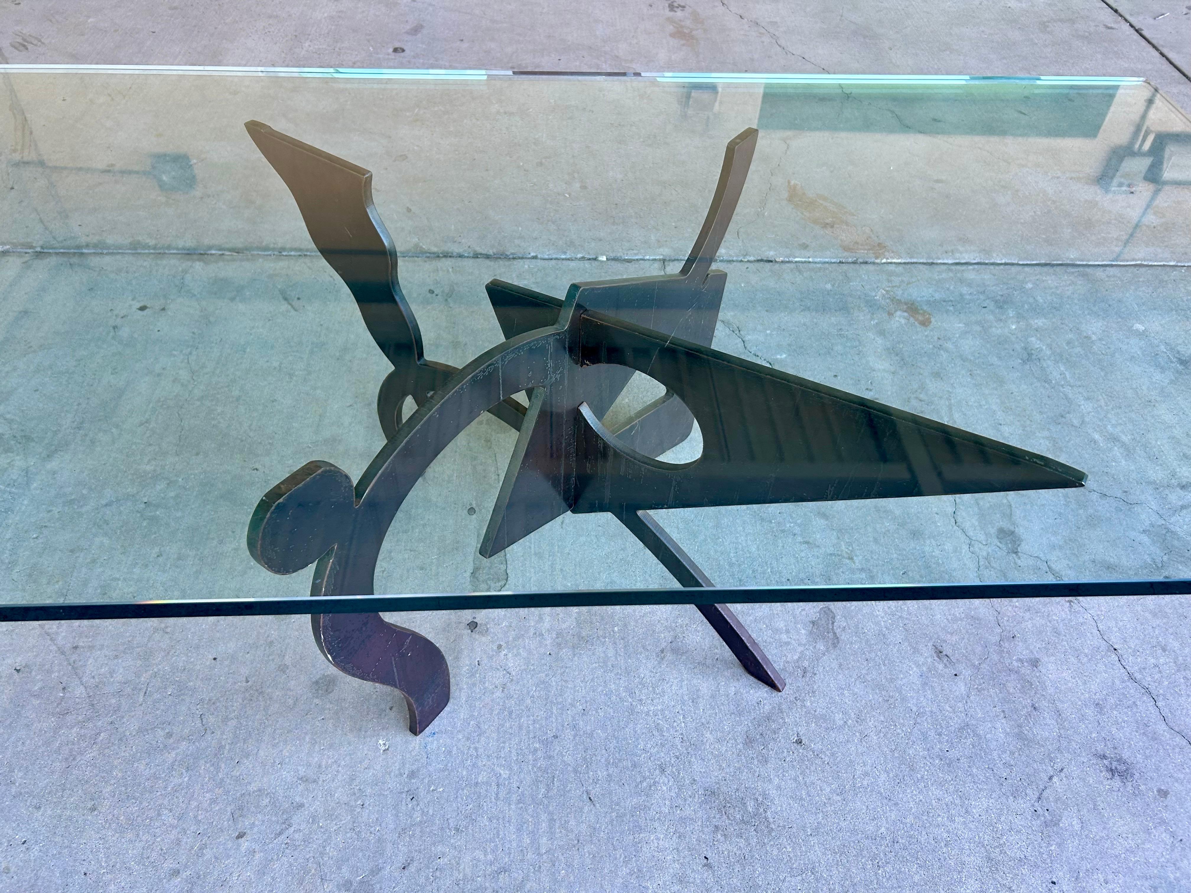 Sculptural Iron Coffee Table Pucci De Rossi 1987 3