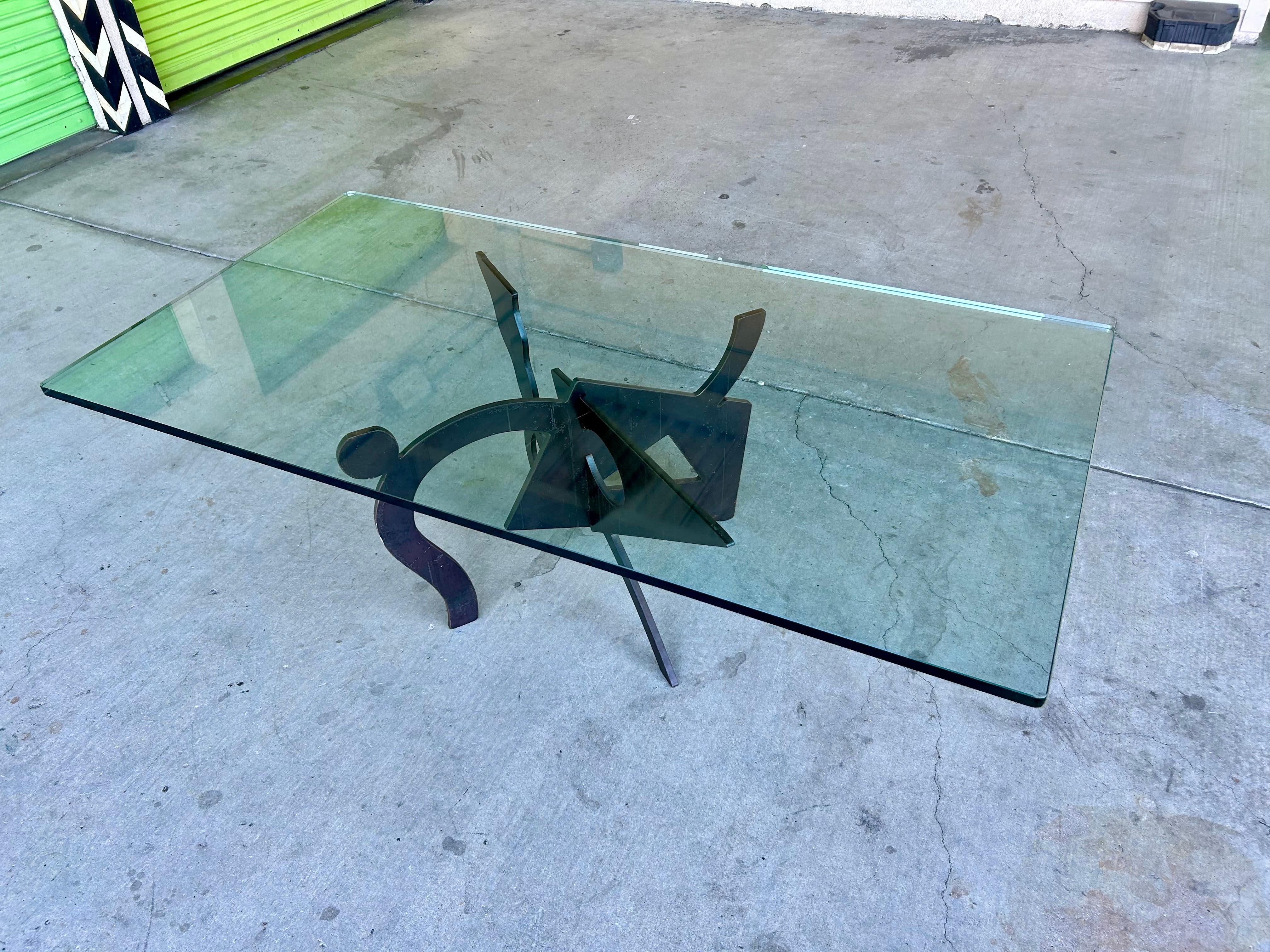 Sculptural Iron Coffee Table Pucci De Rossi 1987 4