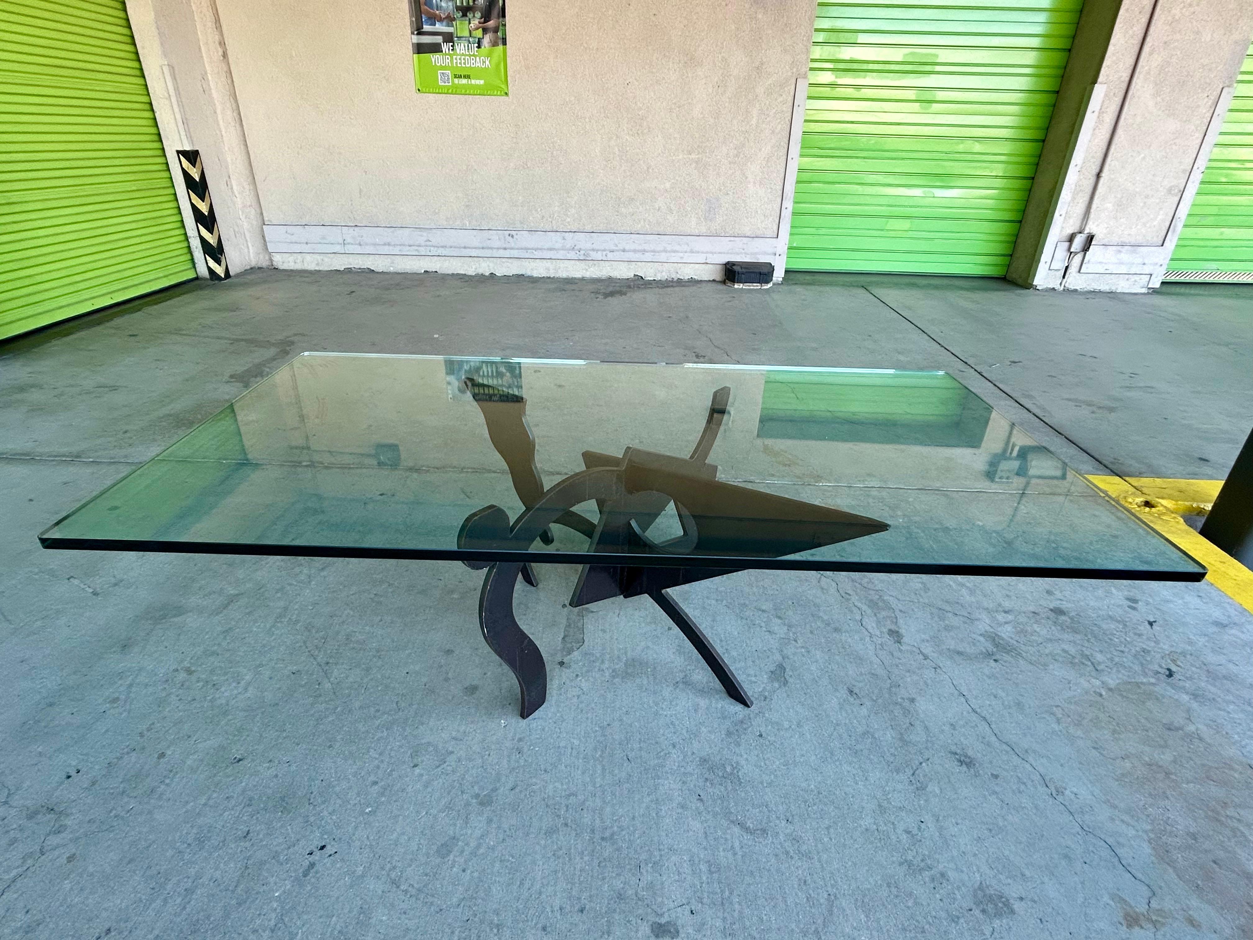 Sculptural Iron Coffee Table Pucci De Rossi 1987 5