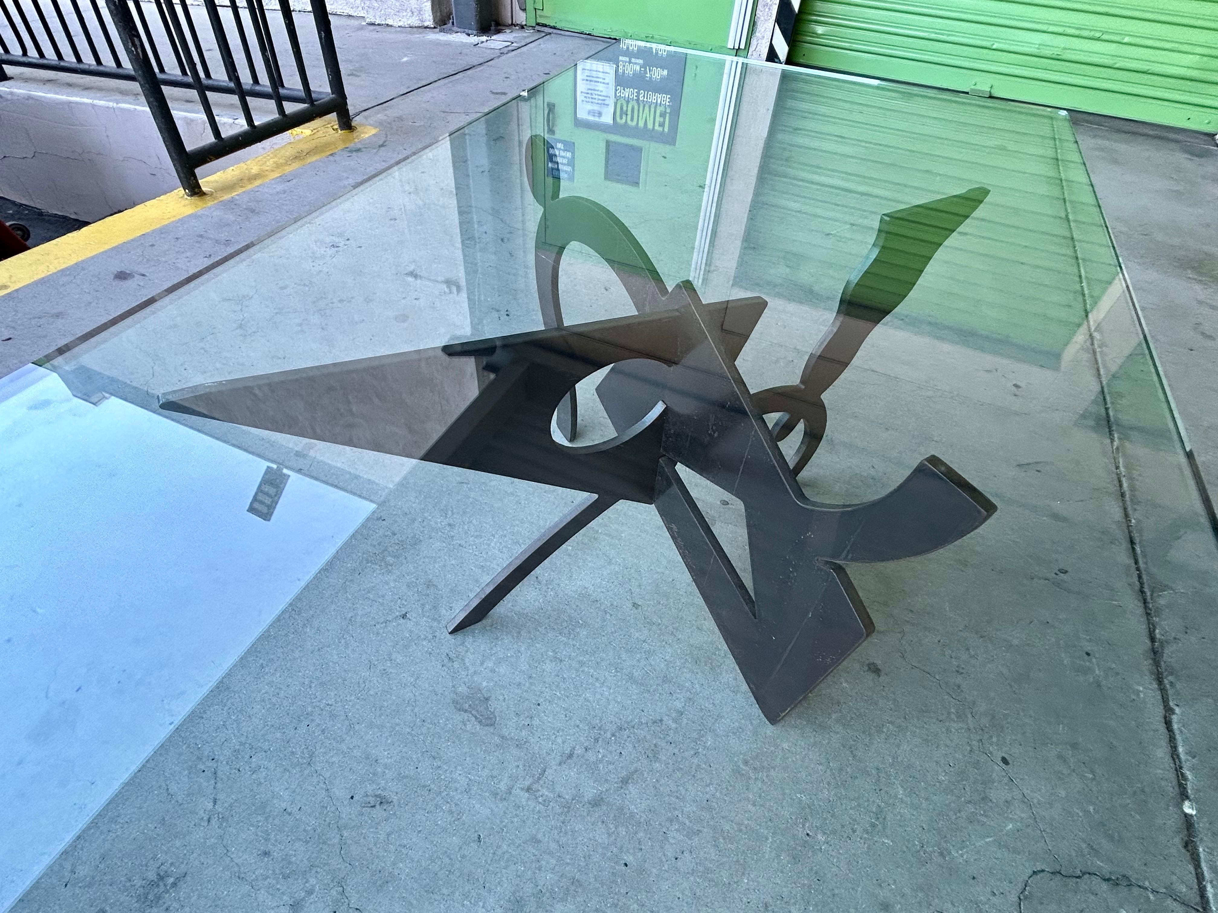 Sculptural Iron Coffee Table Pucci De Rossi 1987 7