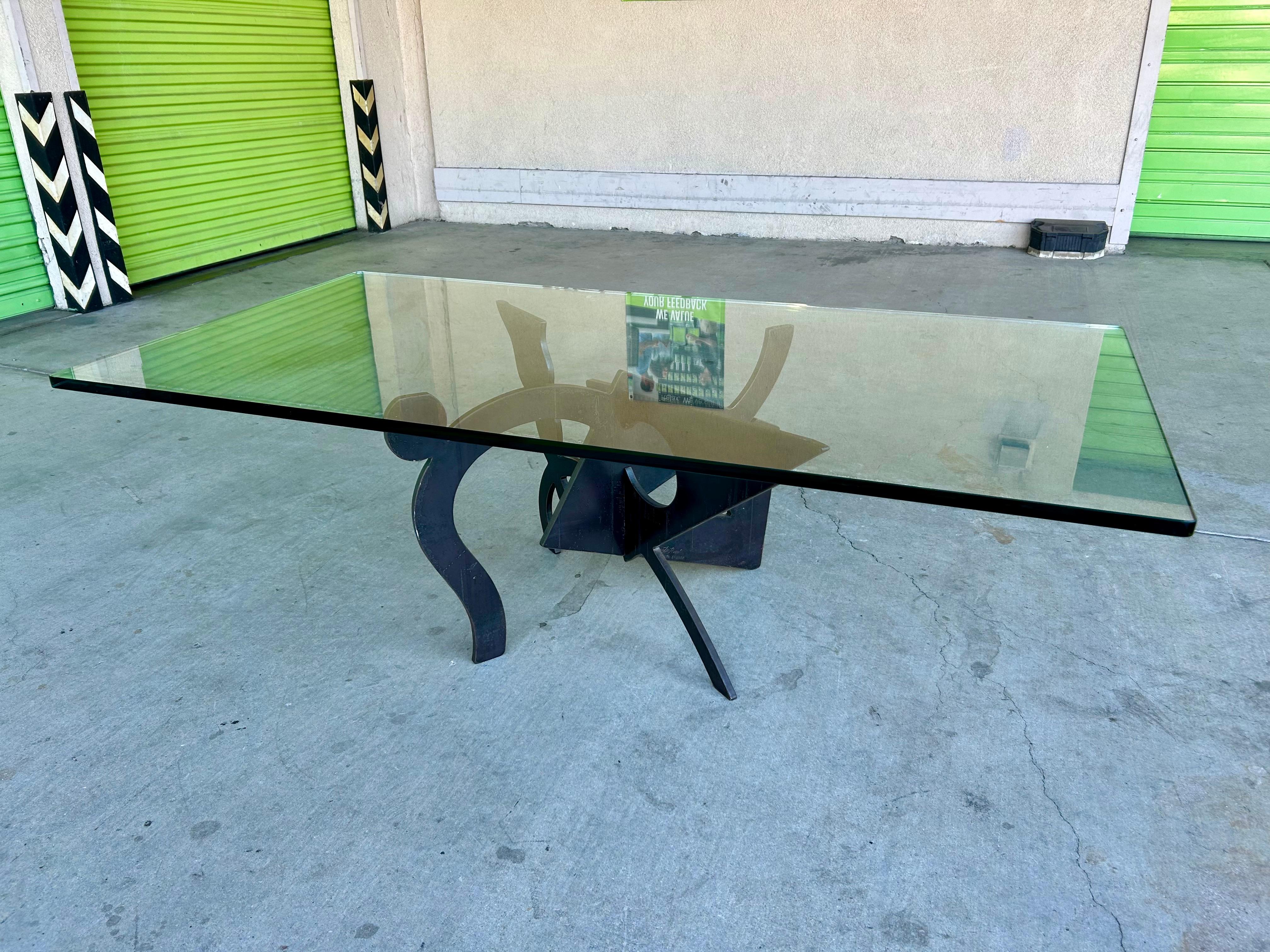 Sculptural Iron Coffee Table Pucci De Rossi 1987 1