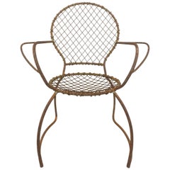 Sculptural Iron Garden Chair