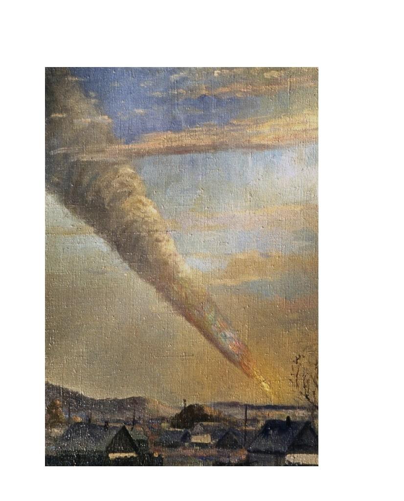 Meteorite Sculpture Formed by Atmospheric Explosion For Sale 2