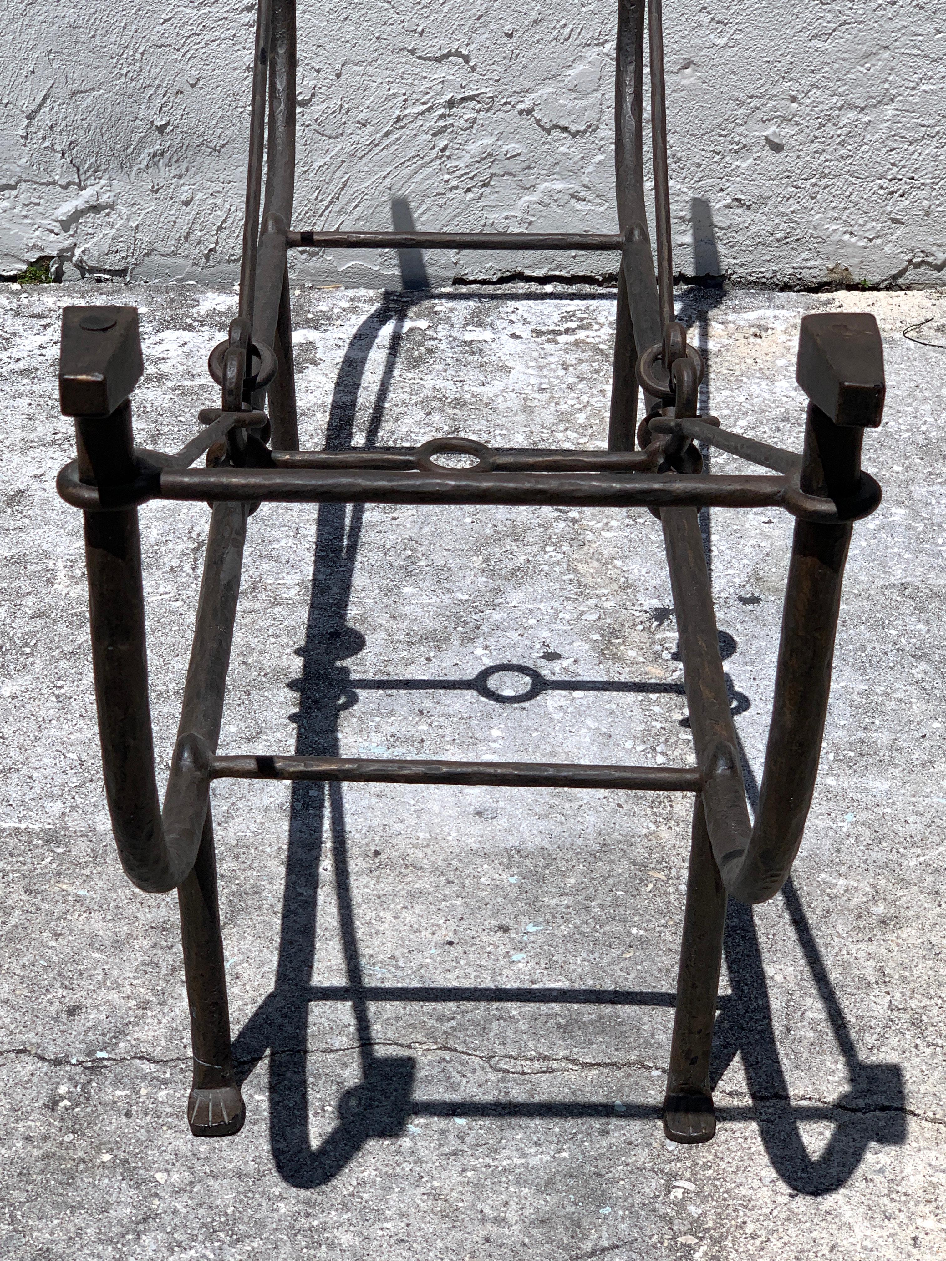 Sculptural Iron Table Base in the Style of Giacometti 7