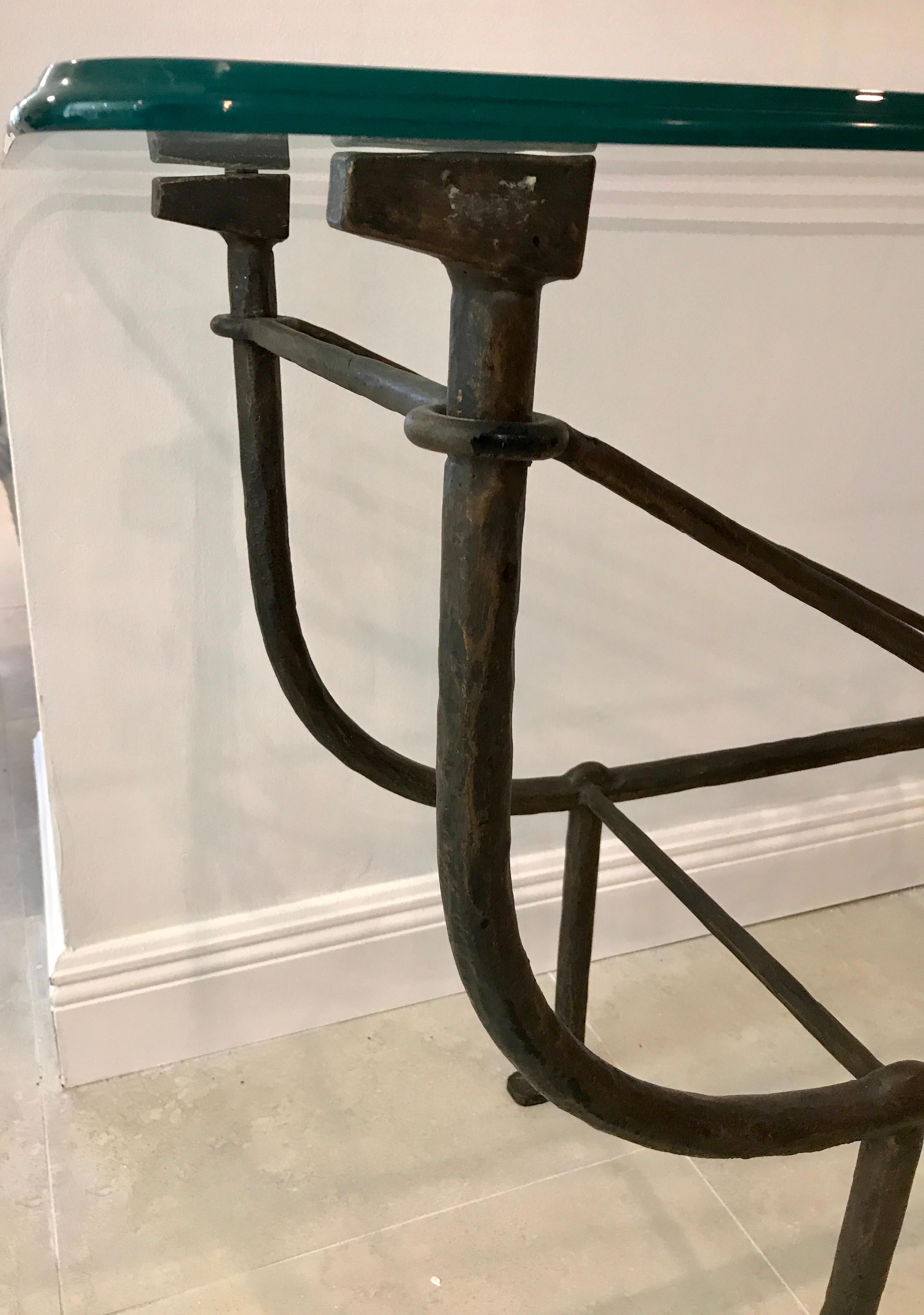 Modern Sculptural Iron Table Base in the Style of Giacometti