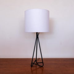Sculptural Iron Table Lamp, 1950s