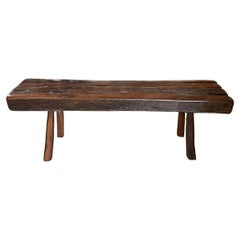 Sculptural ironwood Bench Stunning Wood Textures, Modern Organic