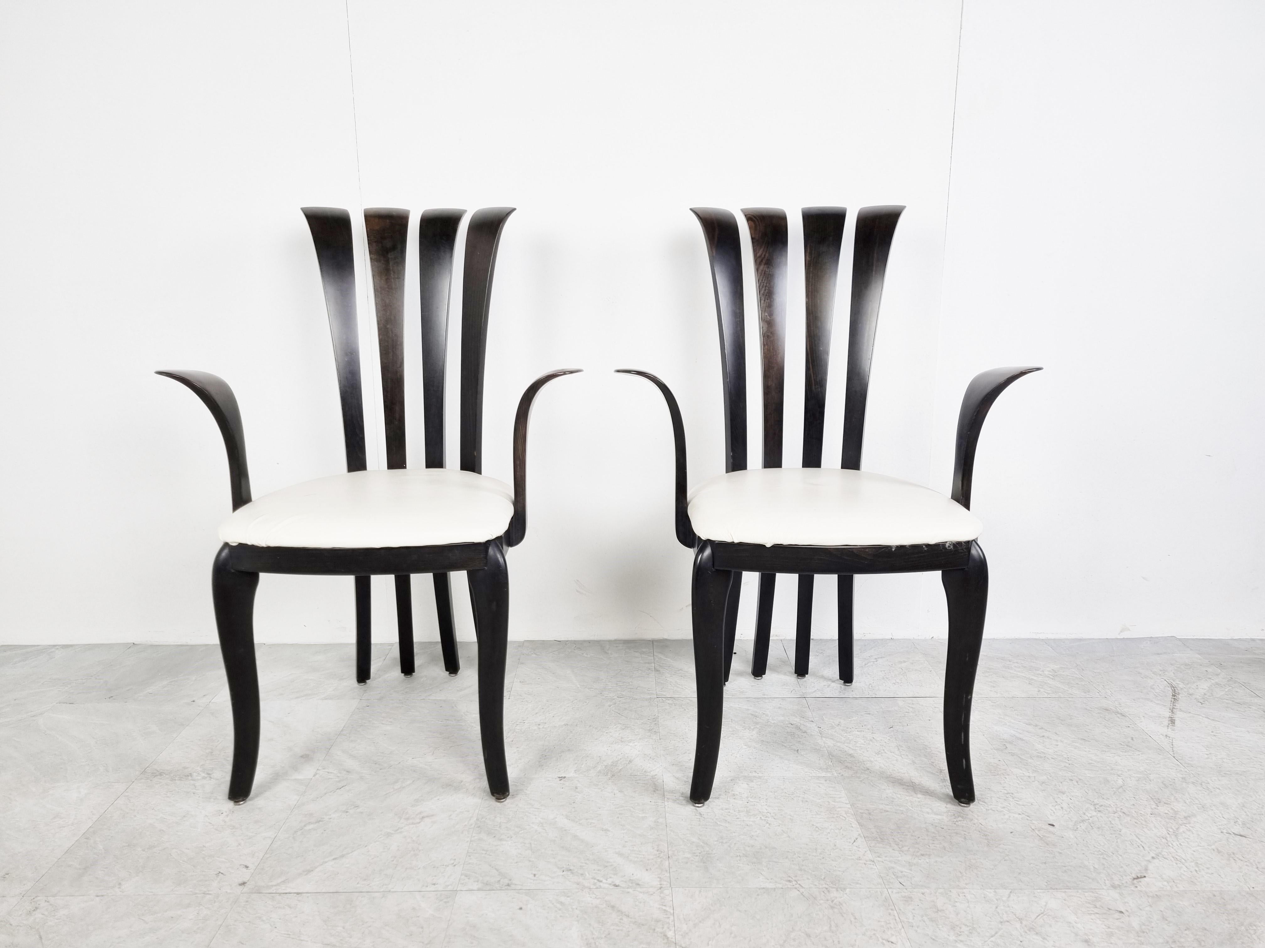 Sculptural Italian Armchairs by Sibau, 1990s In Good Condition In HEVERLEE, BE