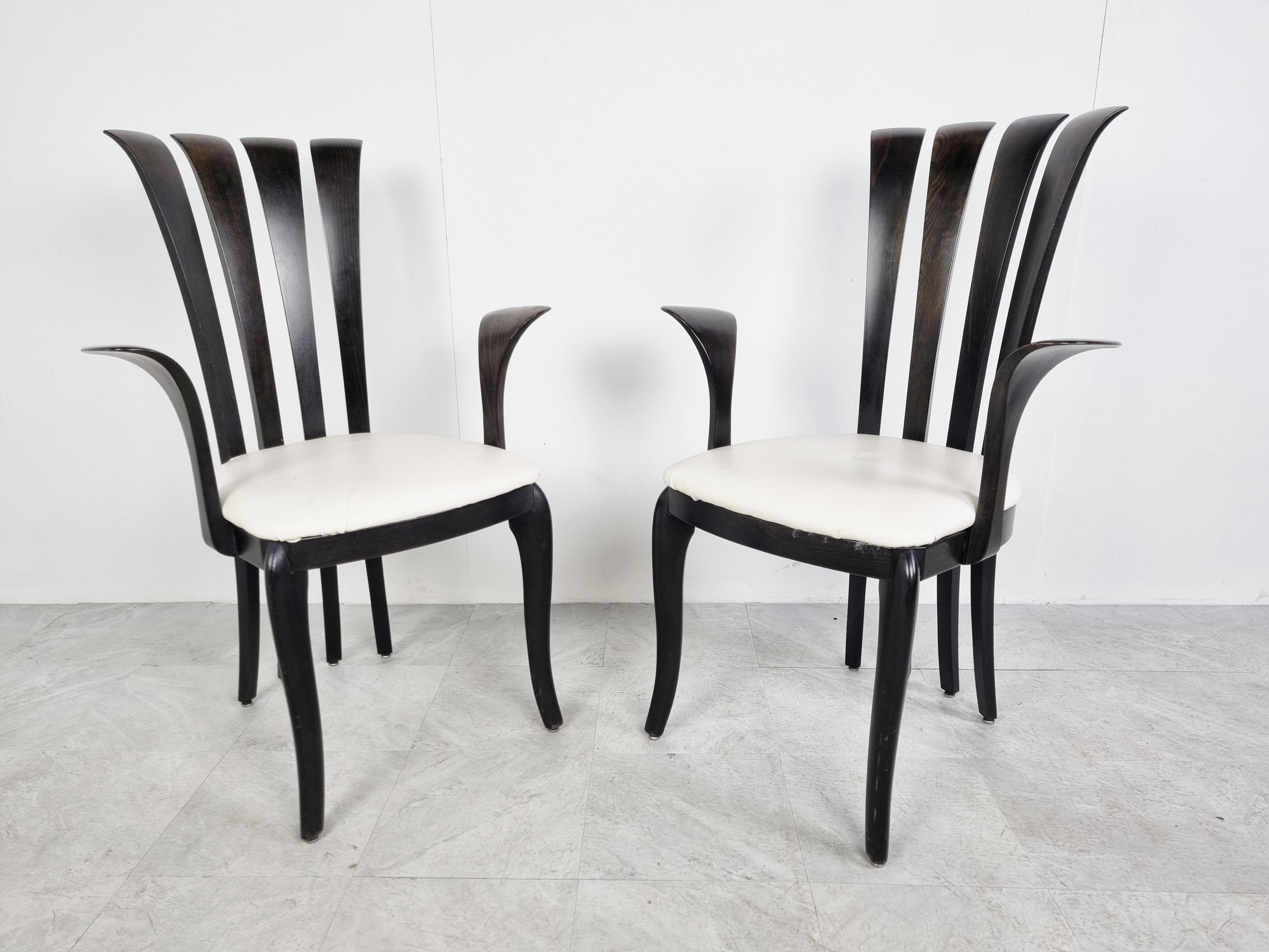 Late 20th Century Sculptural Italian Armchairs by Sibau, 1990s
