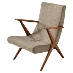 Sculptural Italian Lounge Chair in Cherry