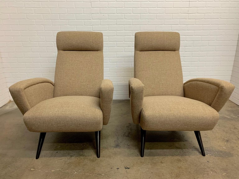 Sculptural Italian Lounge Chairs For Sale 3
