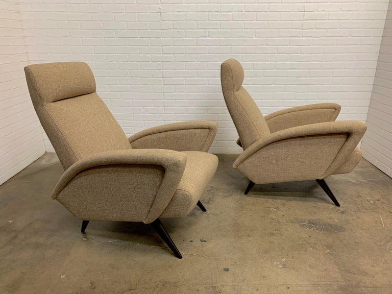 Sculptural Italian Lounge Chairs For Sale 1