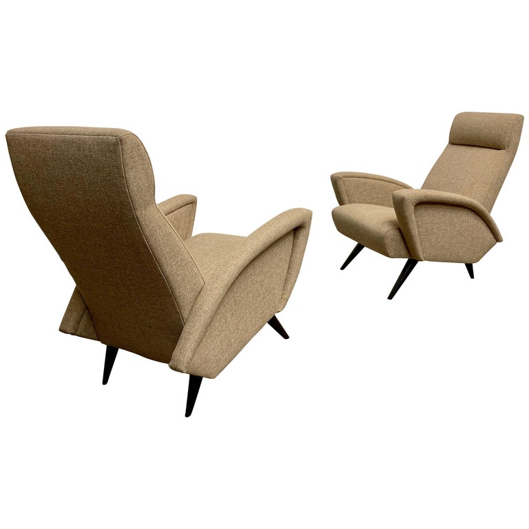 Sculptural Italian Lounge Chairs For Sale