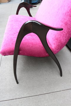 Sculptural Italian Mid-Century Settee by Malatesta and Mason