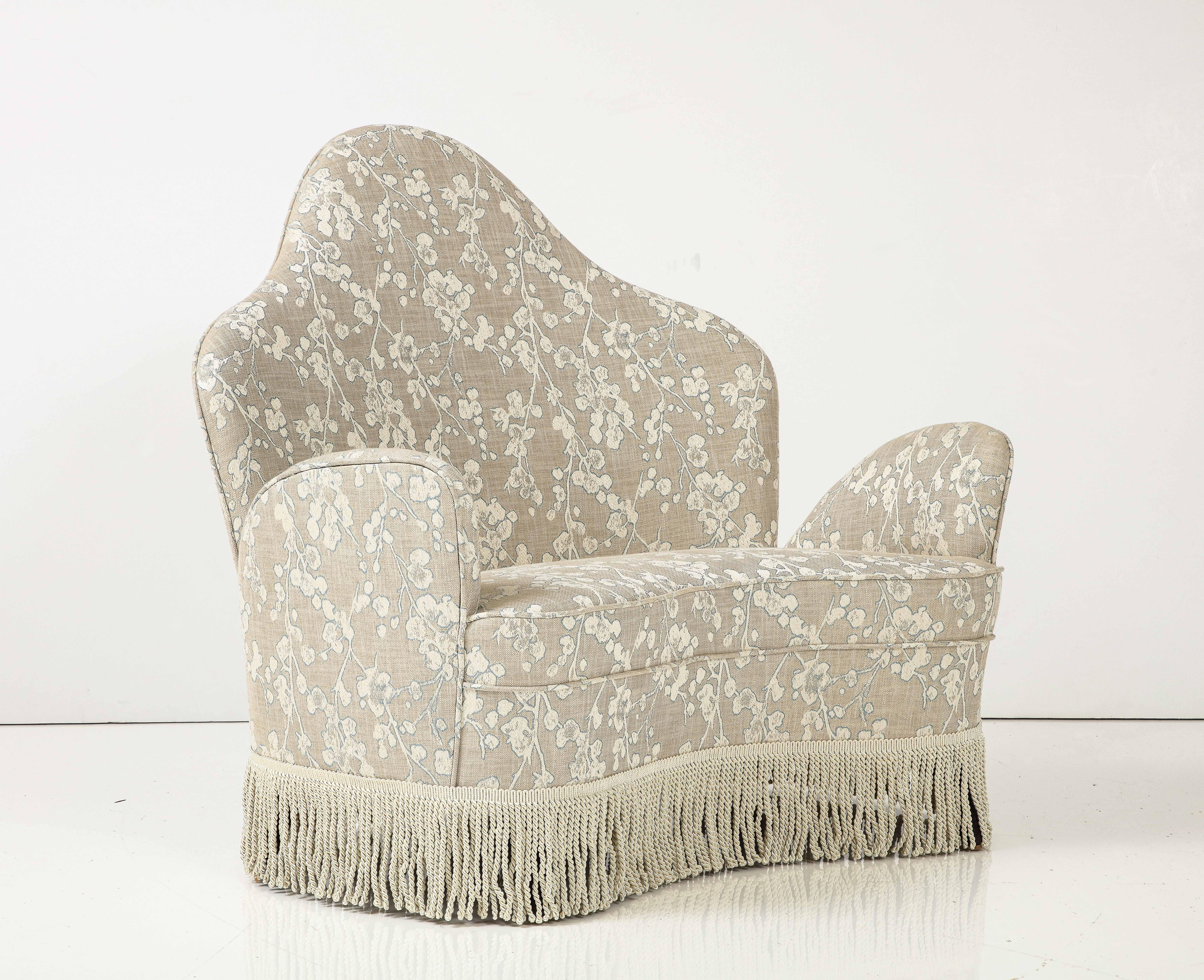 Fauteuil / chaise italienne sculpturale tapissé du milieu du siècle dernier par Fede Cheti  en vente 6