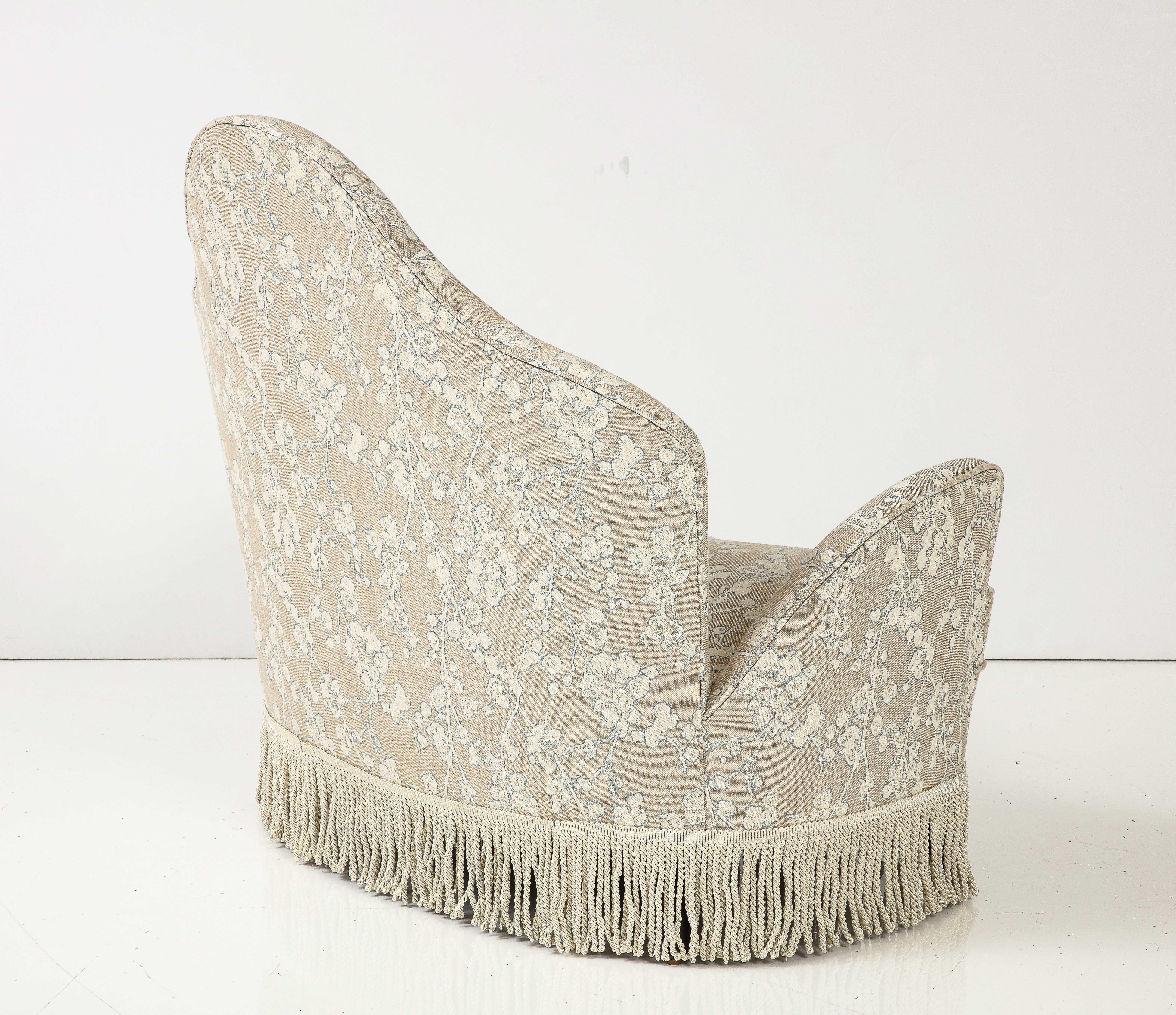Milieu du XXe siècle Fauteuil / chaise italienne sculpturale tapissé du milieu du siècle dernier par Fede Cheti  en vente