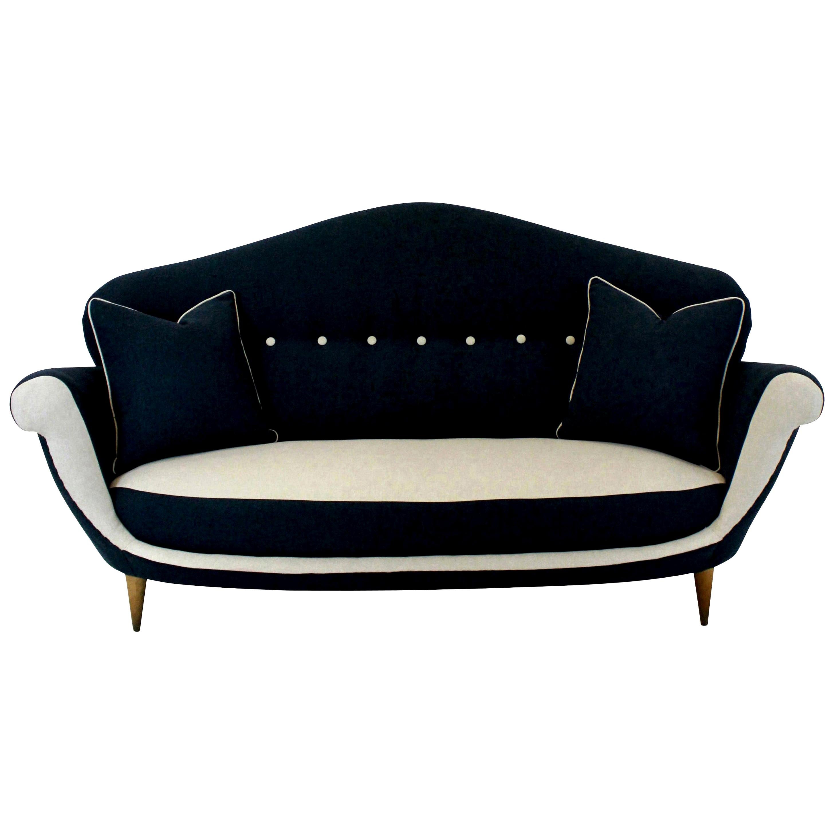 Sculptural Italian Midcentury Sofa