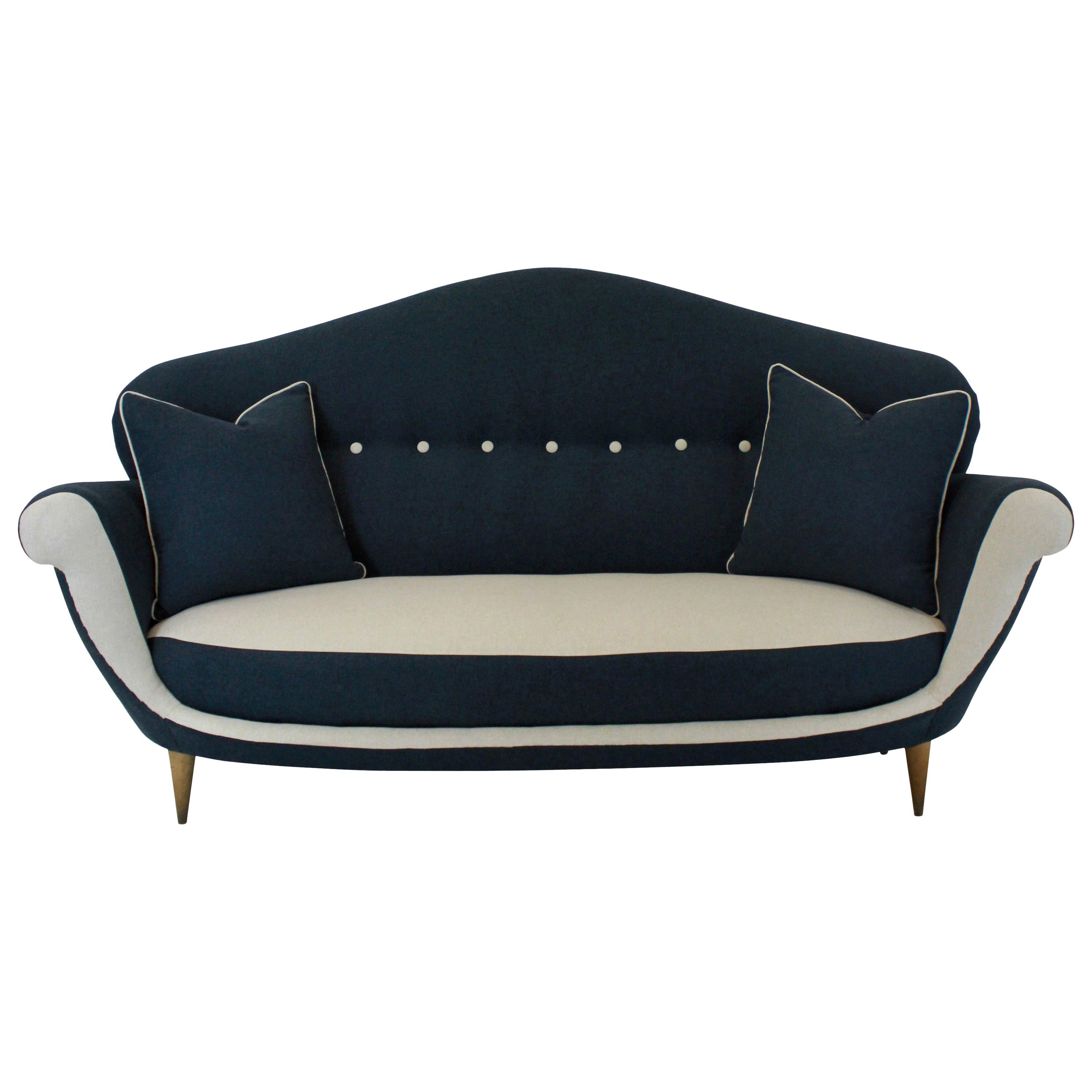 Sculptural Italian Midcentury Sofa