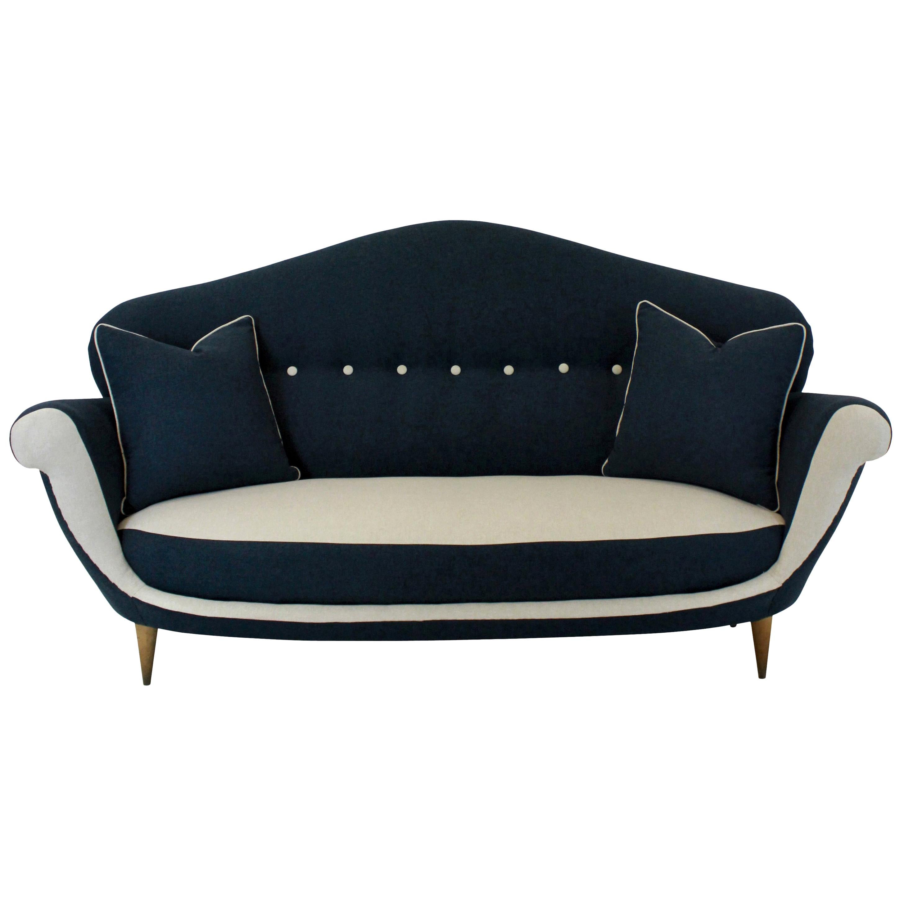 Sculptural Italian Midcentury Sofa